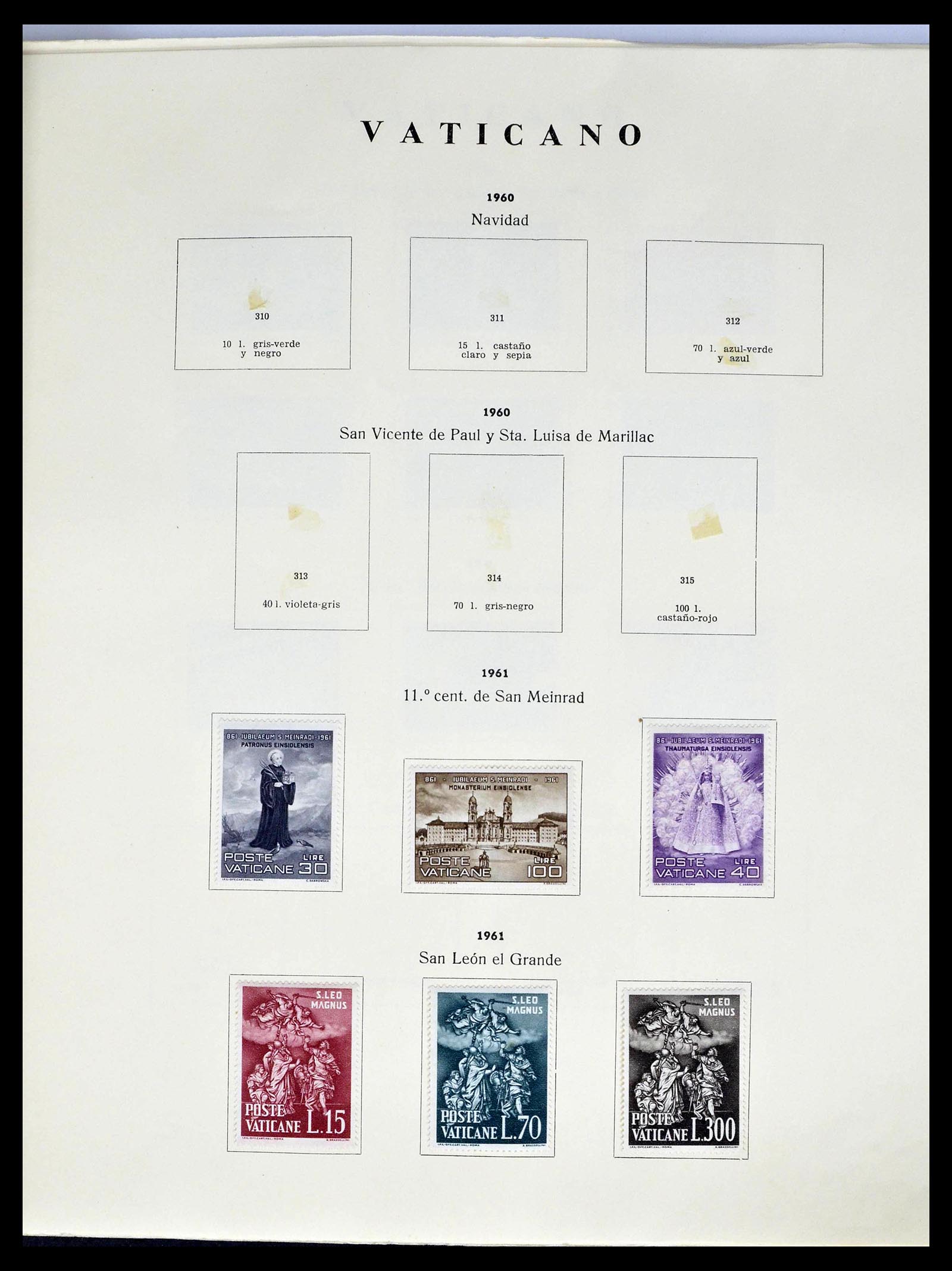 39249 0021 - Postzegelverzameling 39249 Vaticaan 1852-1986.