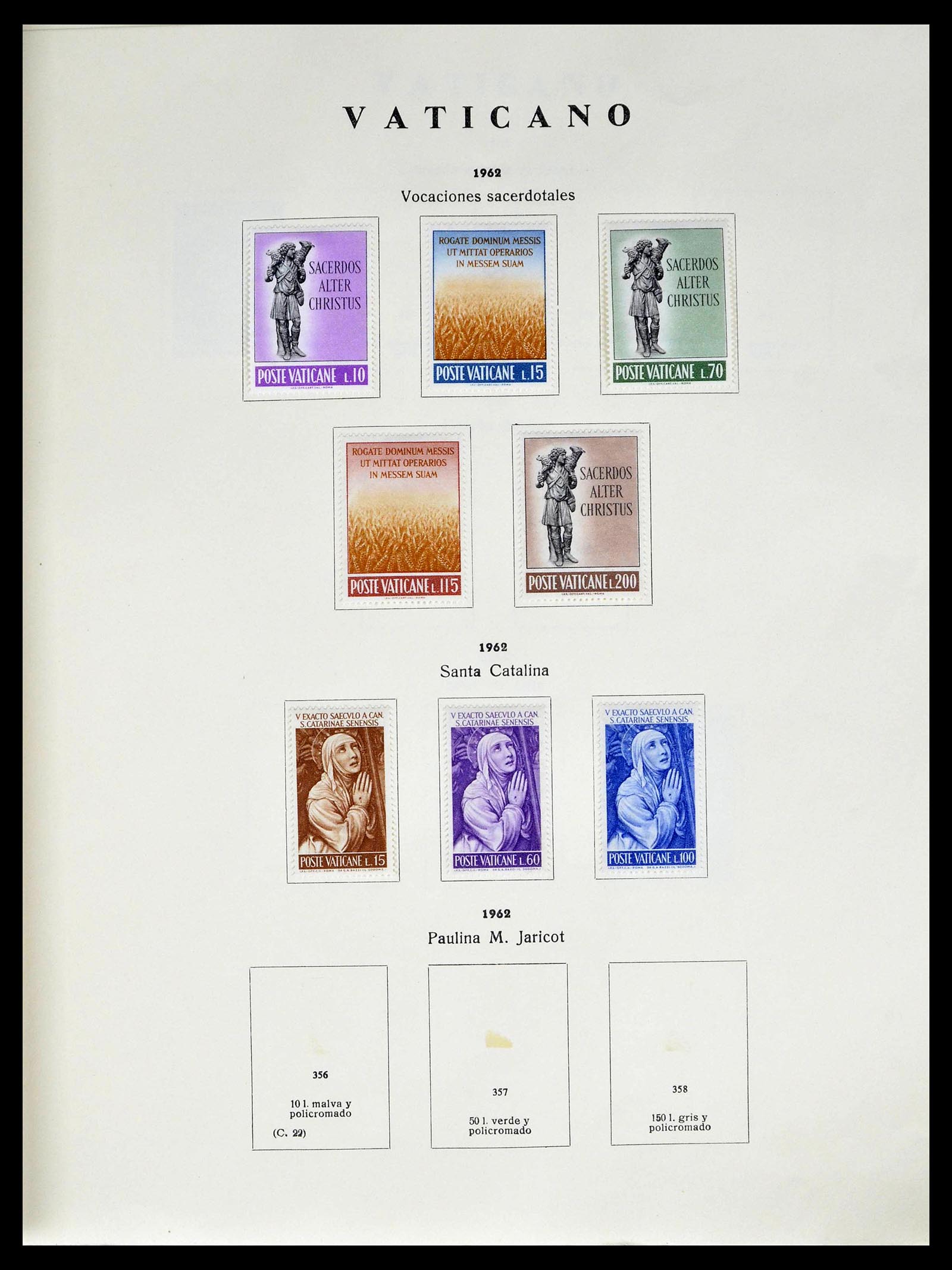 39249 0025 - Postzegelverzameling 39249 Vaticaan 1852-1986.