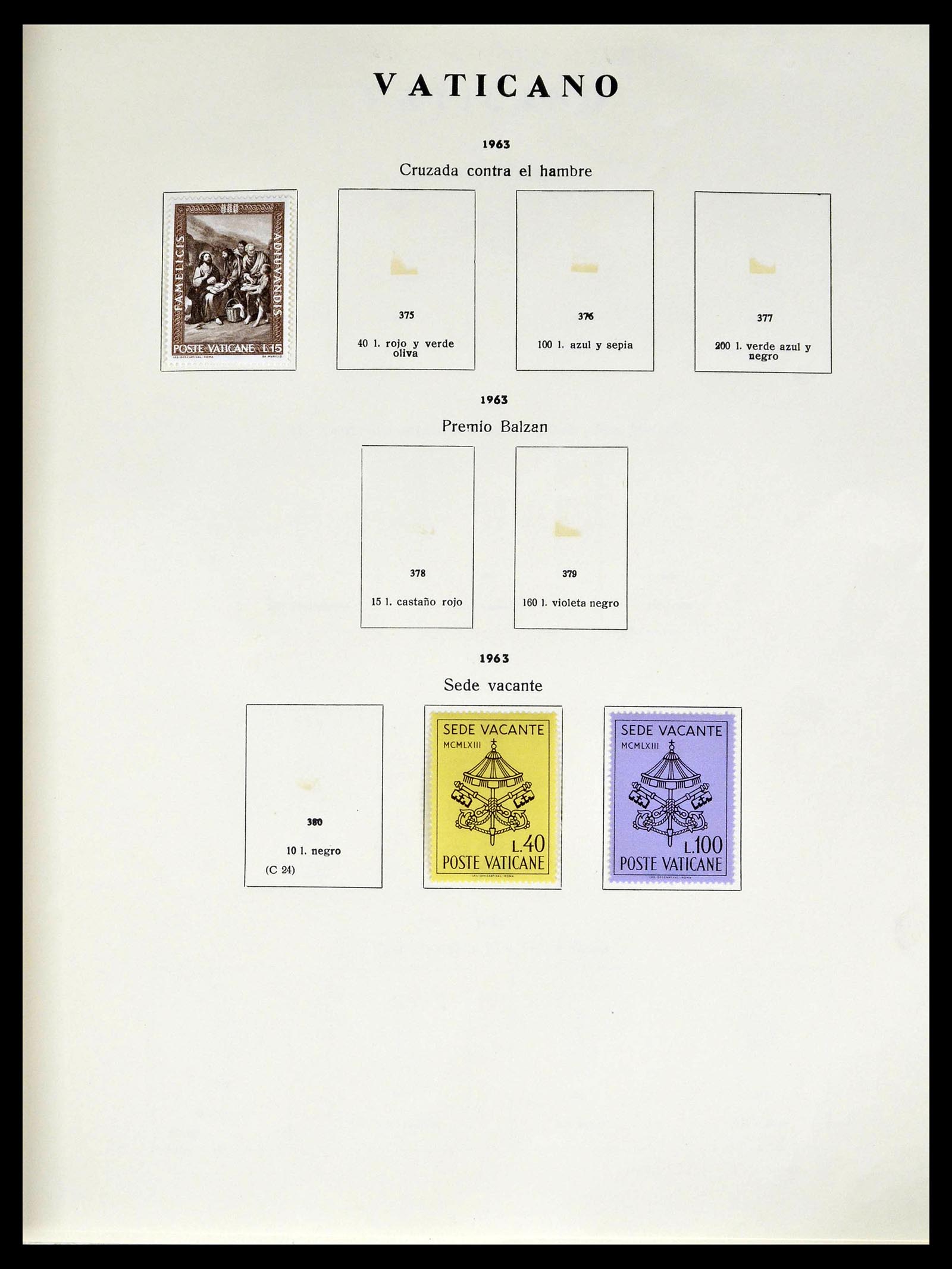 39249 0026 - Postzegelverzameling 39249 Vaticaan 1852-1986.