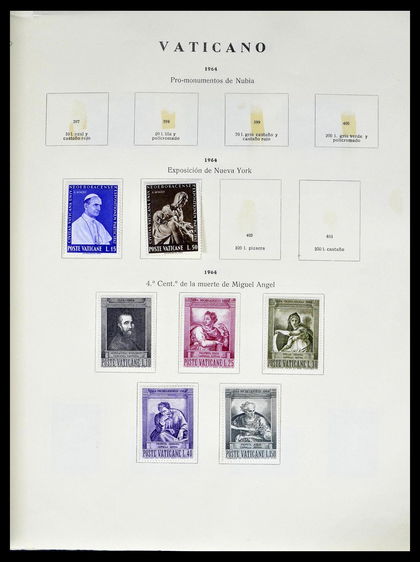 39249 0028 - Postzegelverzameling 39249 Vaticaan 1852-1986.