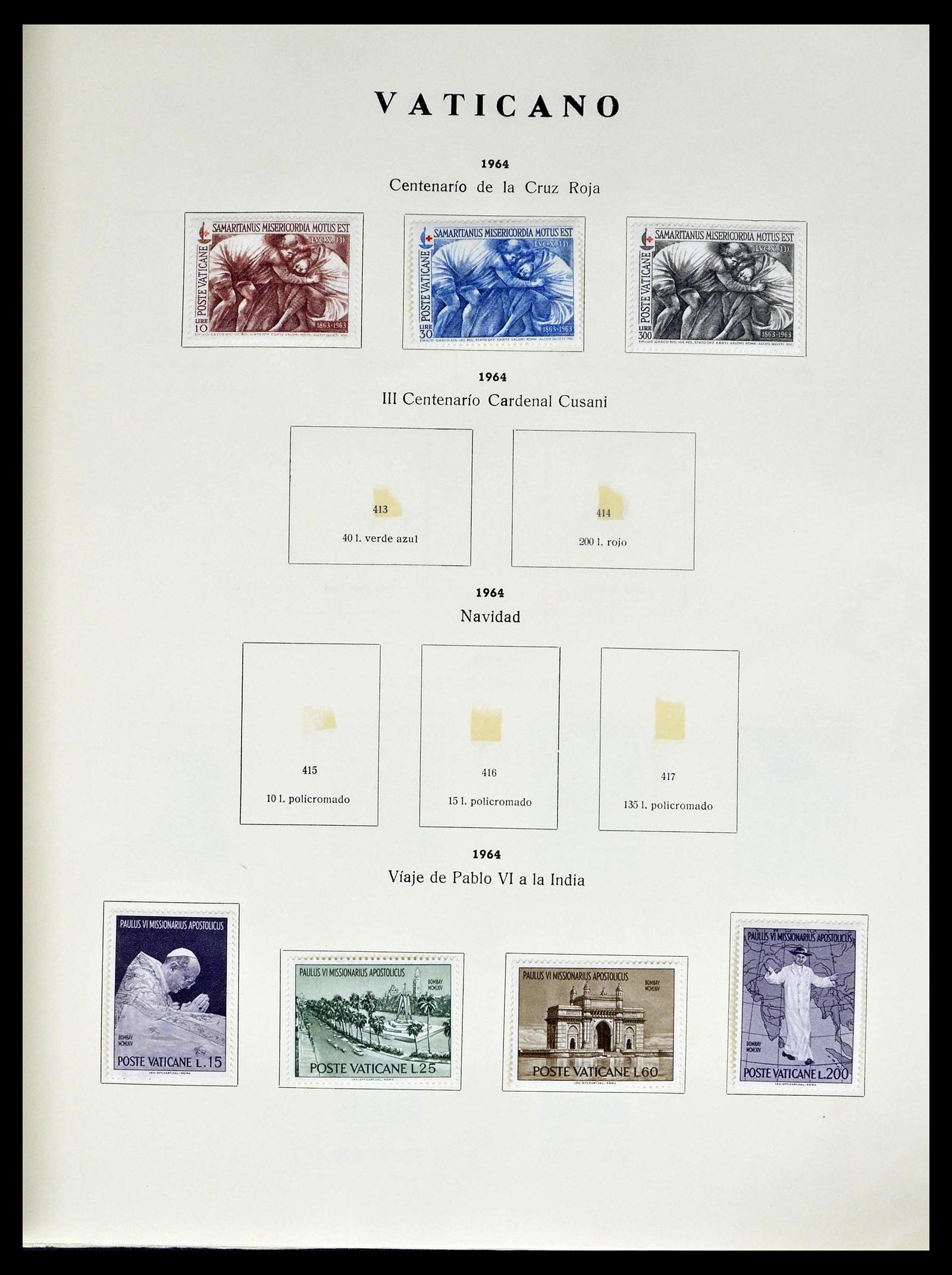 39249 0029 - Postzegelverzameling 39249 Vaticaan 1852-1986.