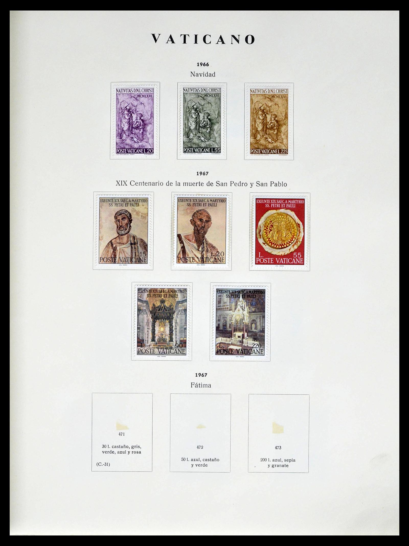 39249 0033 - Postzegelverzameling 39249 Vaticaan 1852-1986.