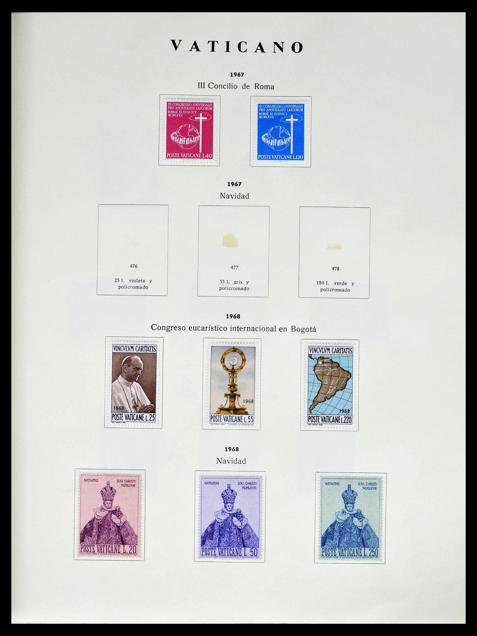39249 0034 - Postzegelverzameling 39249 Vaticaan 1852-1986.