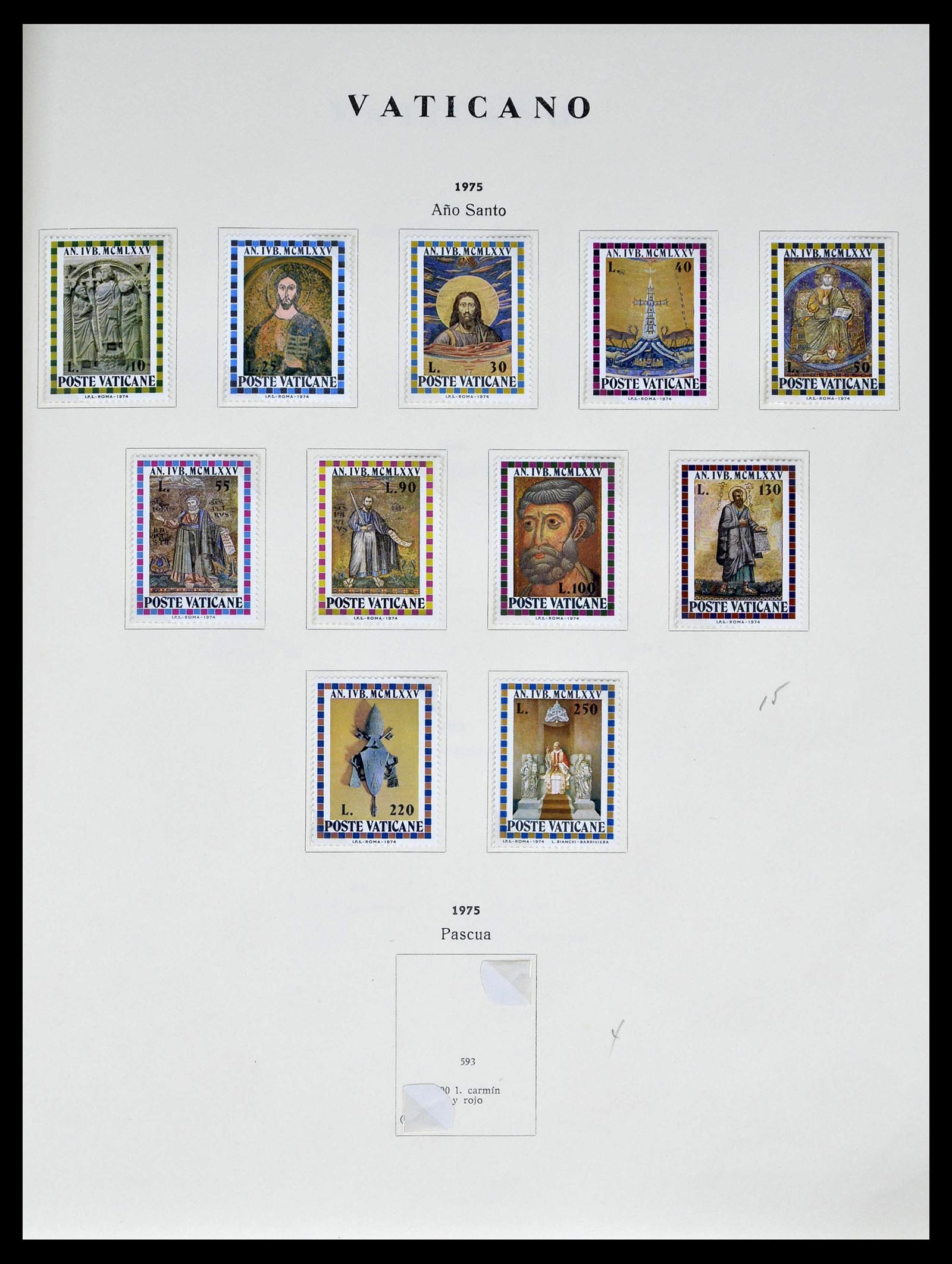 39249 0041 - Postzegelverzameling 39249 Vaticaan 1852-1986.