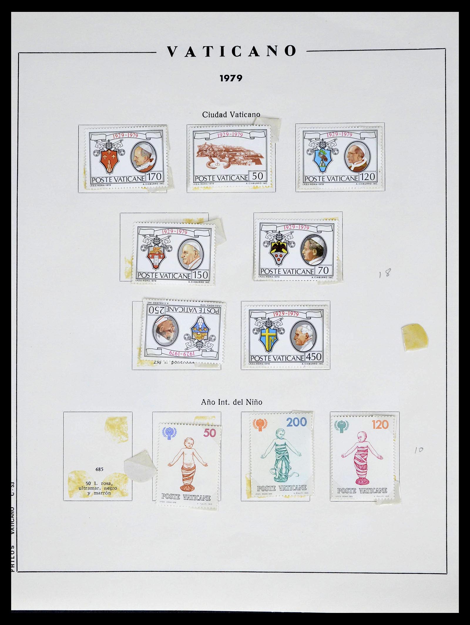 39249 0046 - Postzegelverzameling 39249 Vaticaan 1852-1986.
