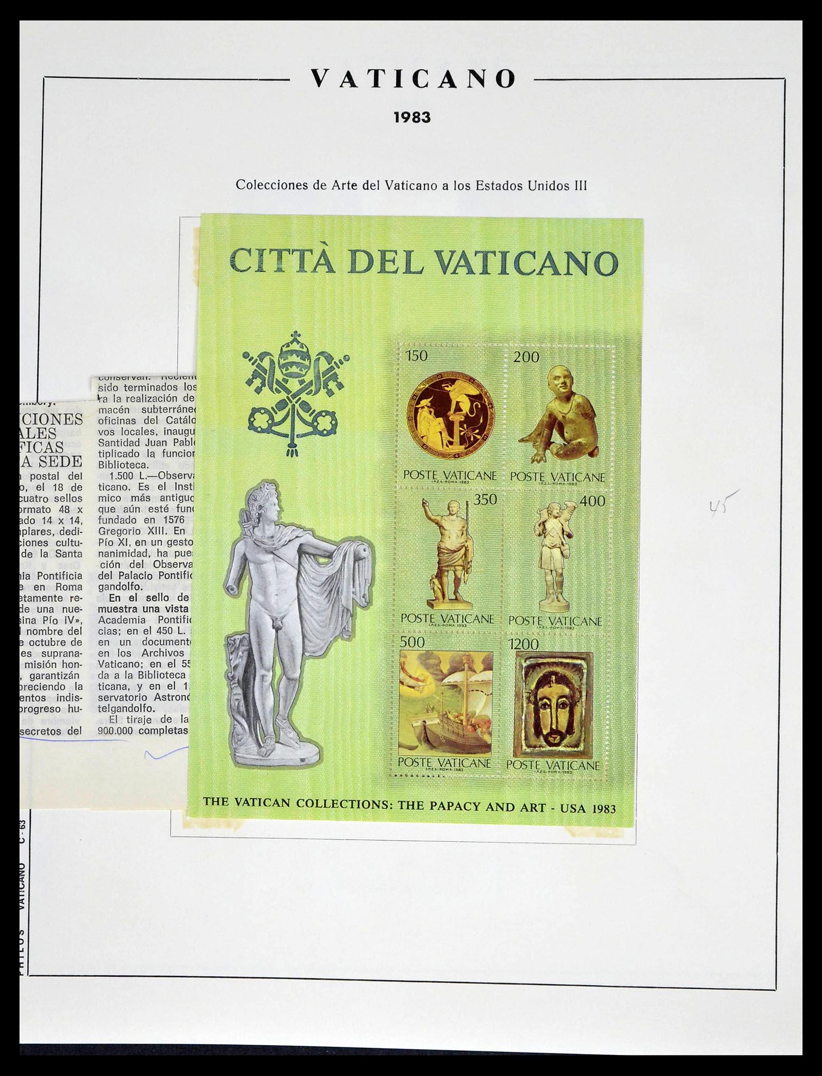39249 0056 - Postzegelverzameling 39249 Vaticaan 1852-1986.