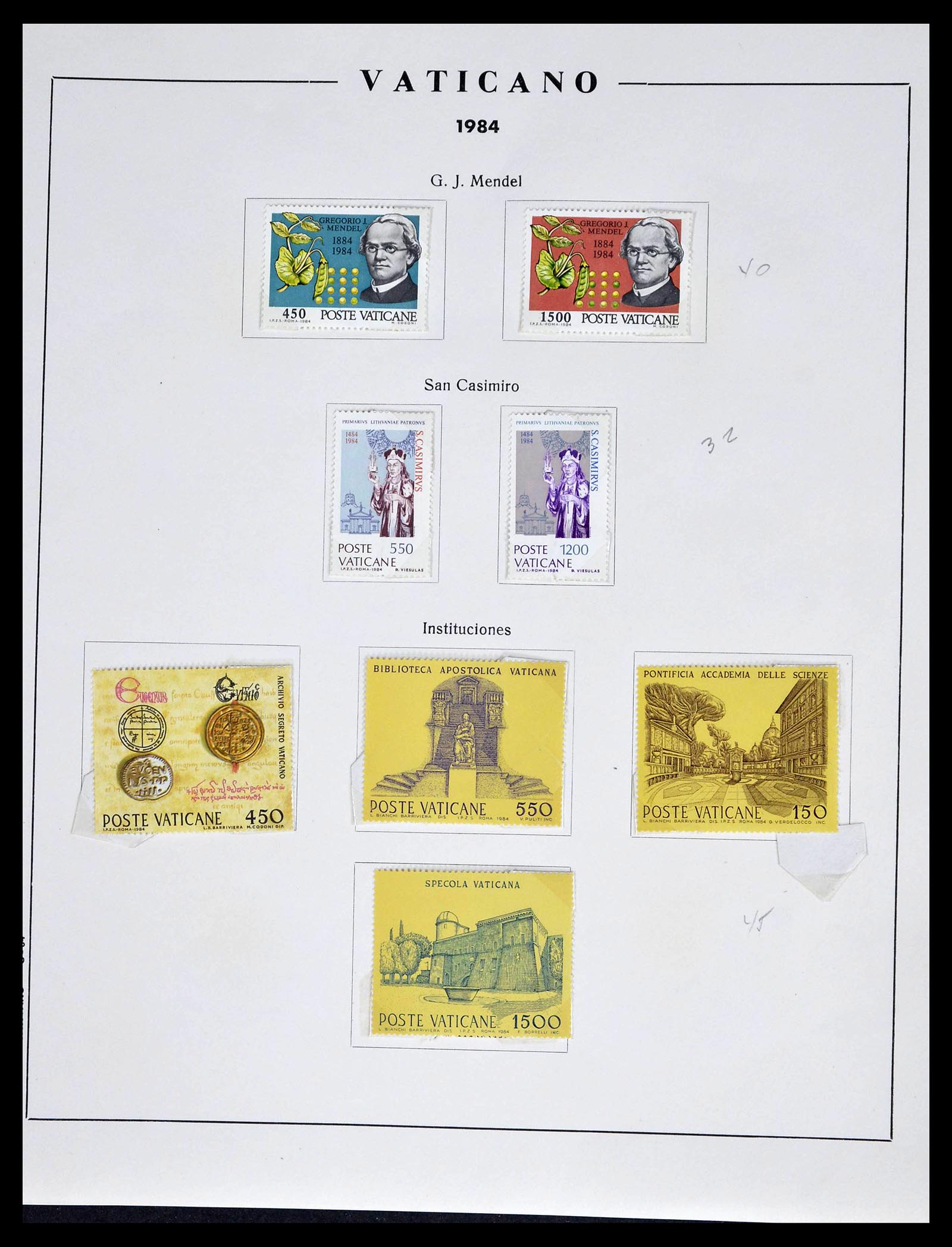 39249 0057 - Postzegelverzameling 39249 Vaticaan 1852-1986.
