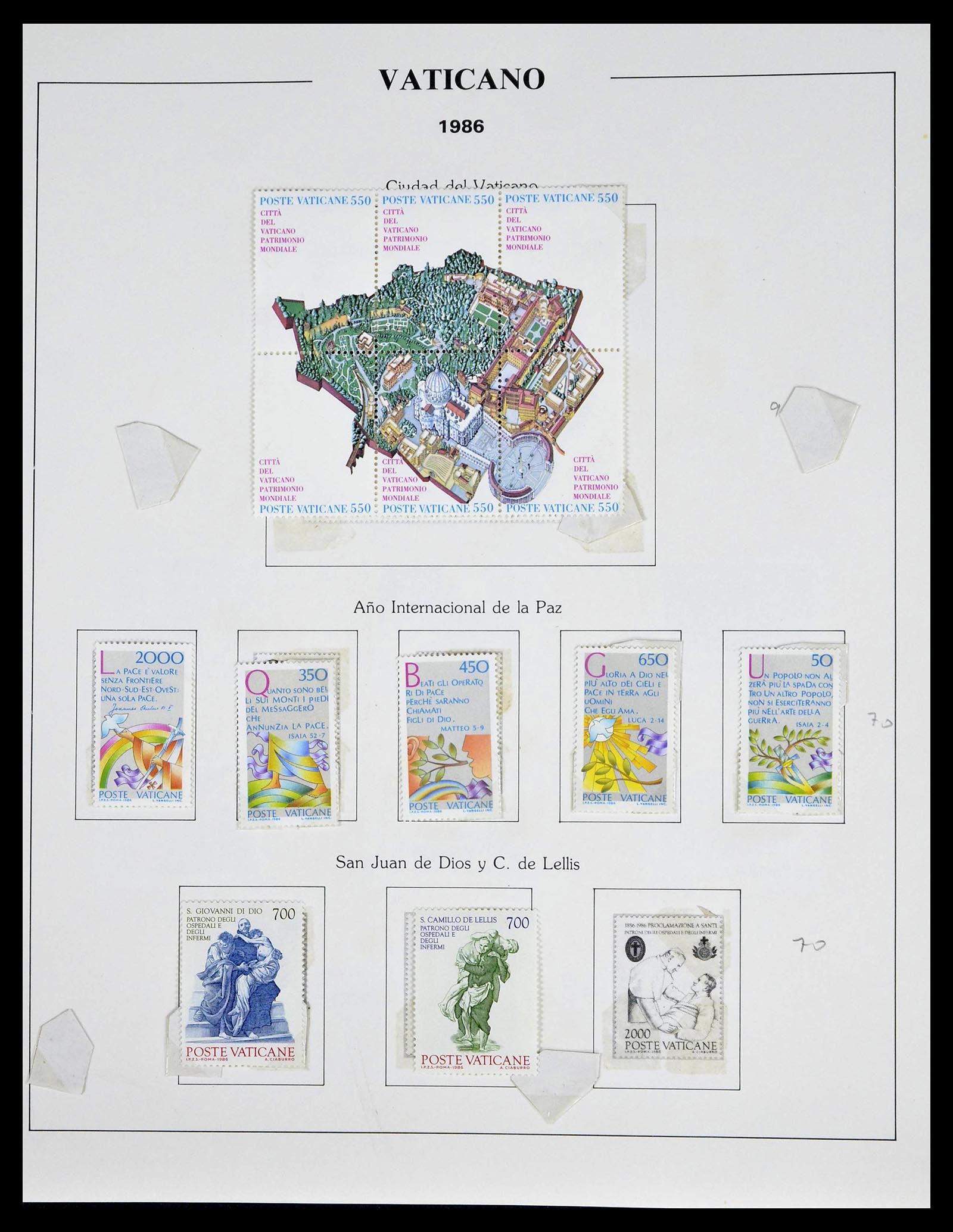 39249 0062 - Postzegelverzameling 39249 Vaticaan 1852-1986.