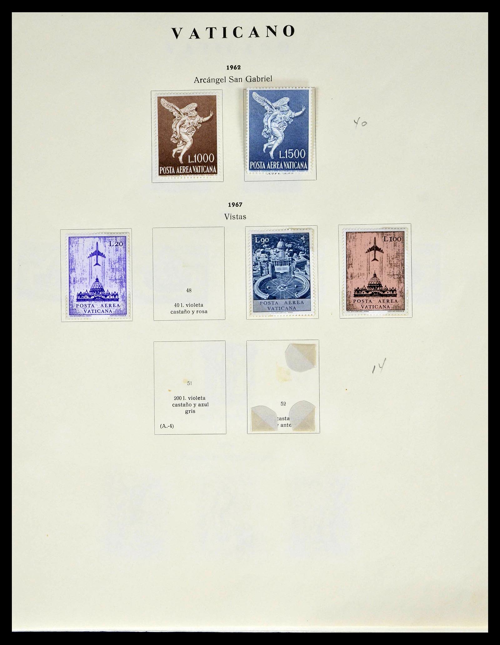 39249 0067 - Postzegelverzameling 39249 Vaticaan 1852-1986.