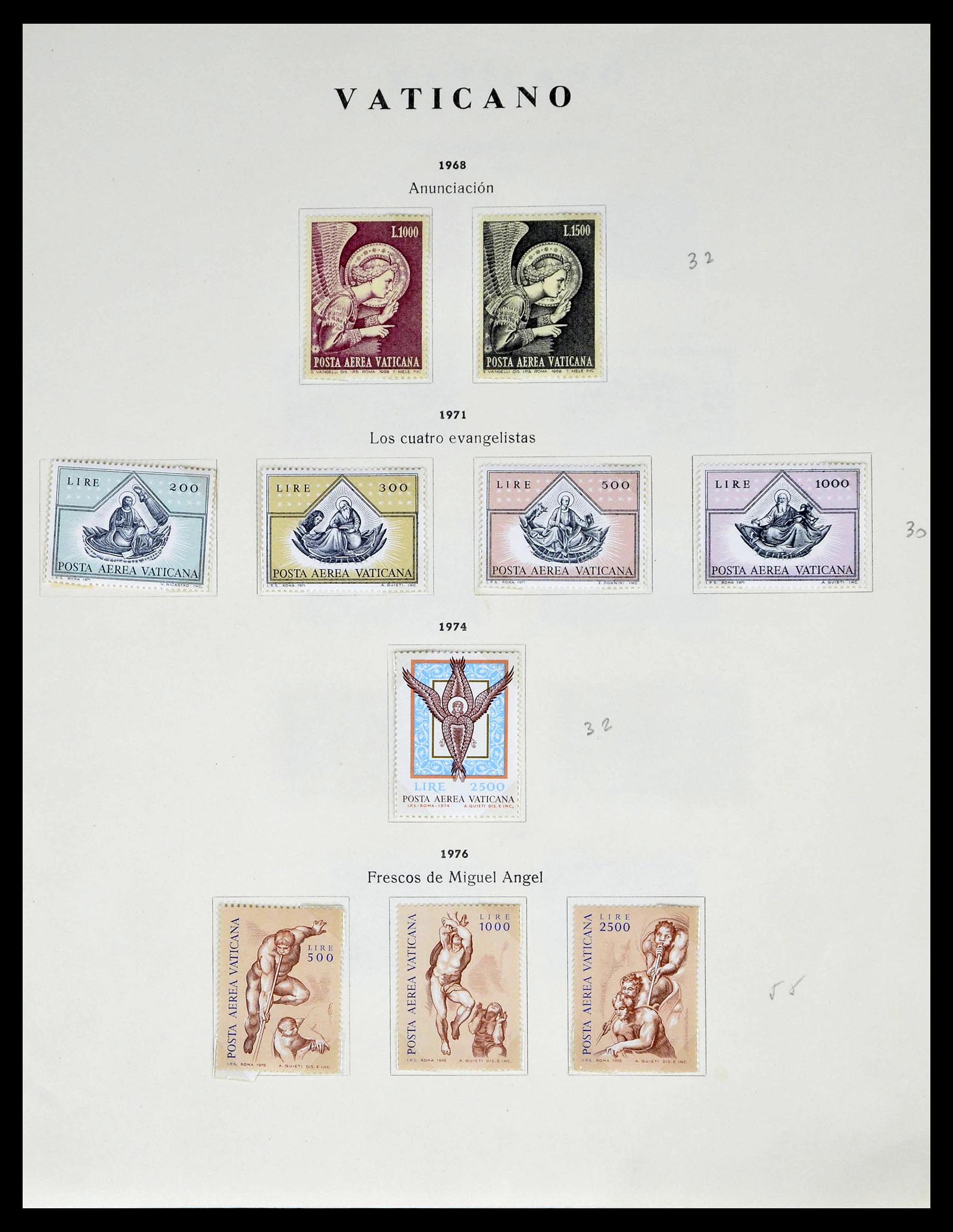 39249 0068 - Postzegelverzameling 39249 Vaticaan 1852-1986.
