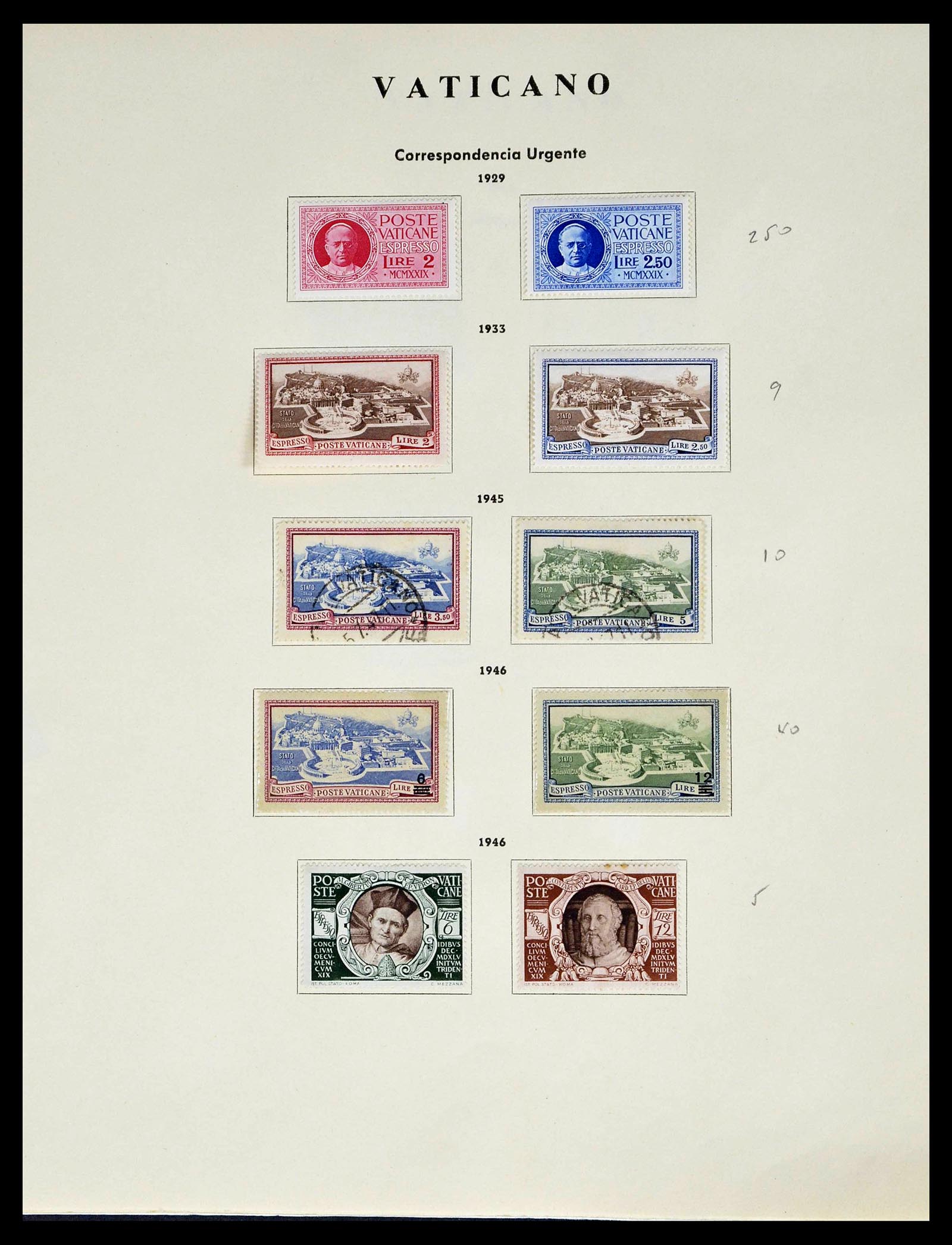 39249 0069 - Postzegelverzameling 39249 Vaticaan 1852-1986.