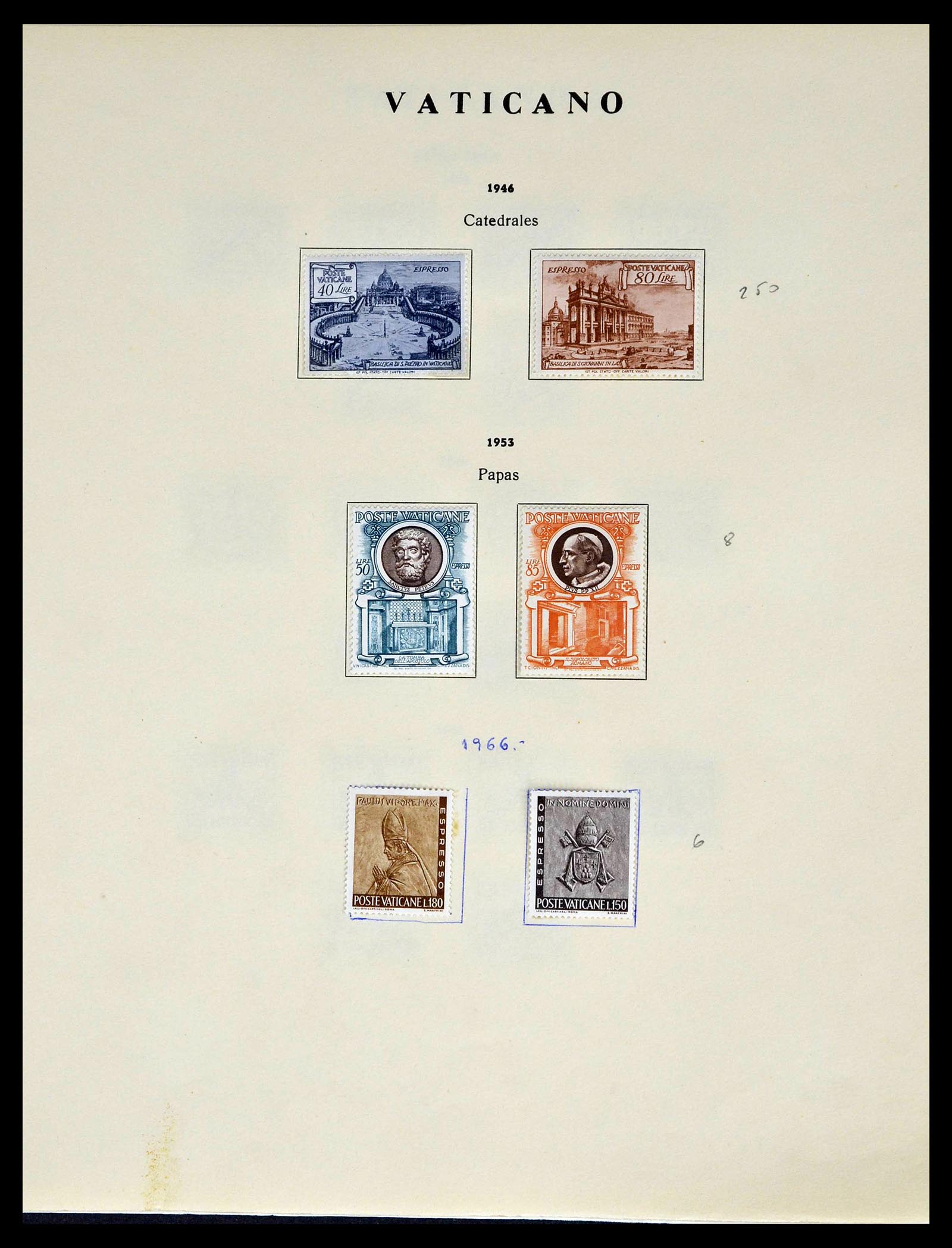 39249 0070 - Postzegelverzameling 39249 Vaticaan 1852-1986.