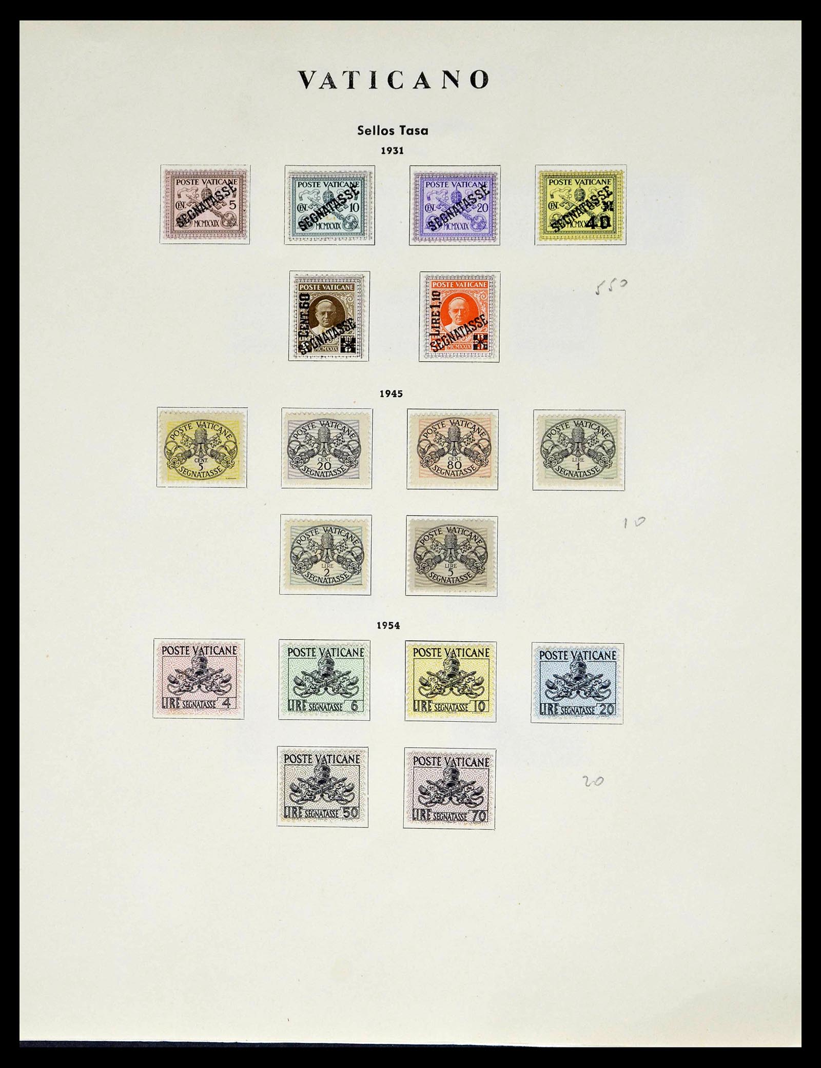 39249 0071 - Postzegelverzameling 39249 Vaticaan 1852-1986.