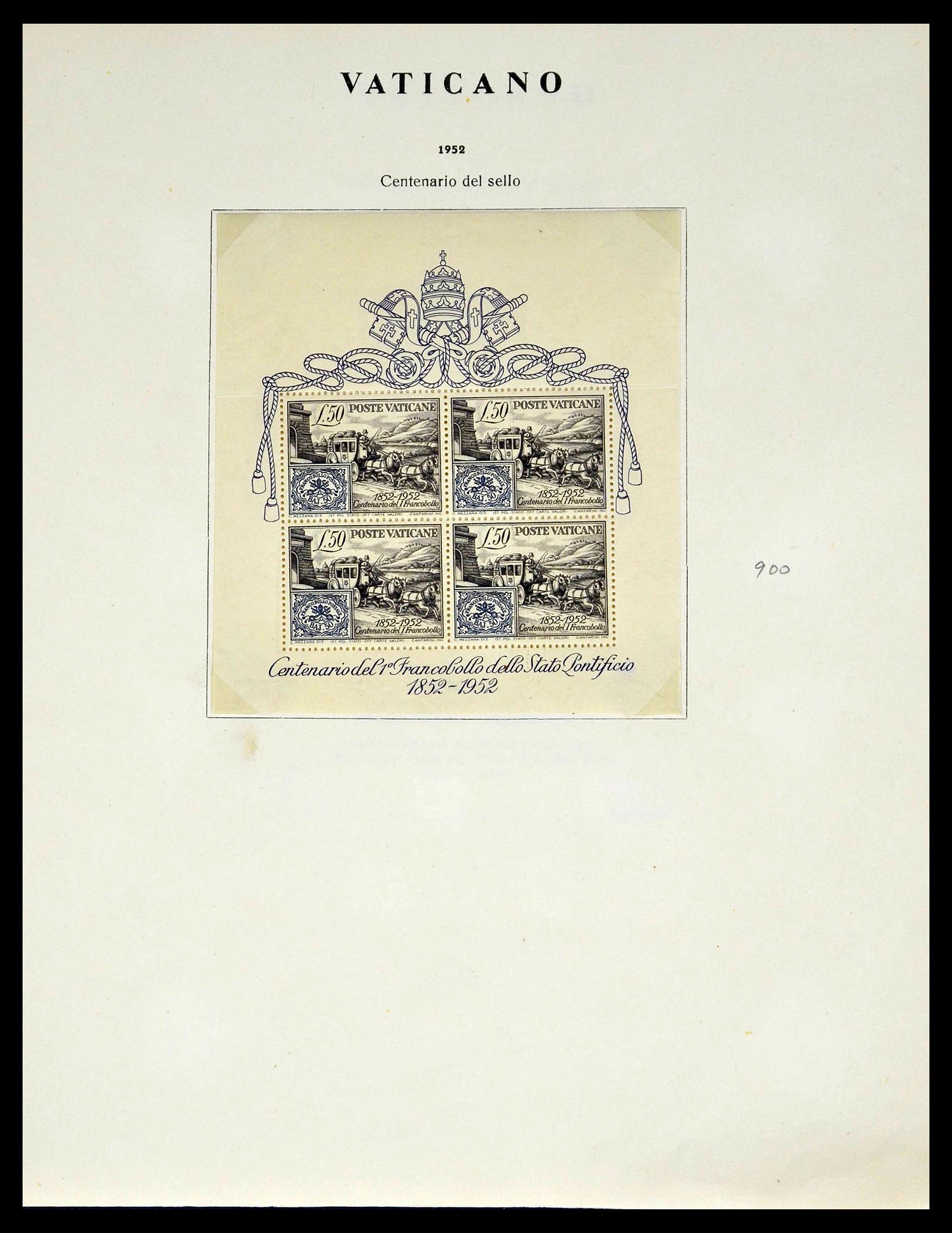 39249 0073 - Postzegelverzameling 39249 Vaticaan 1852-1986.