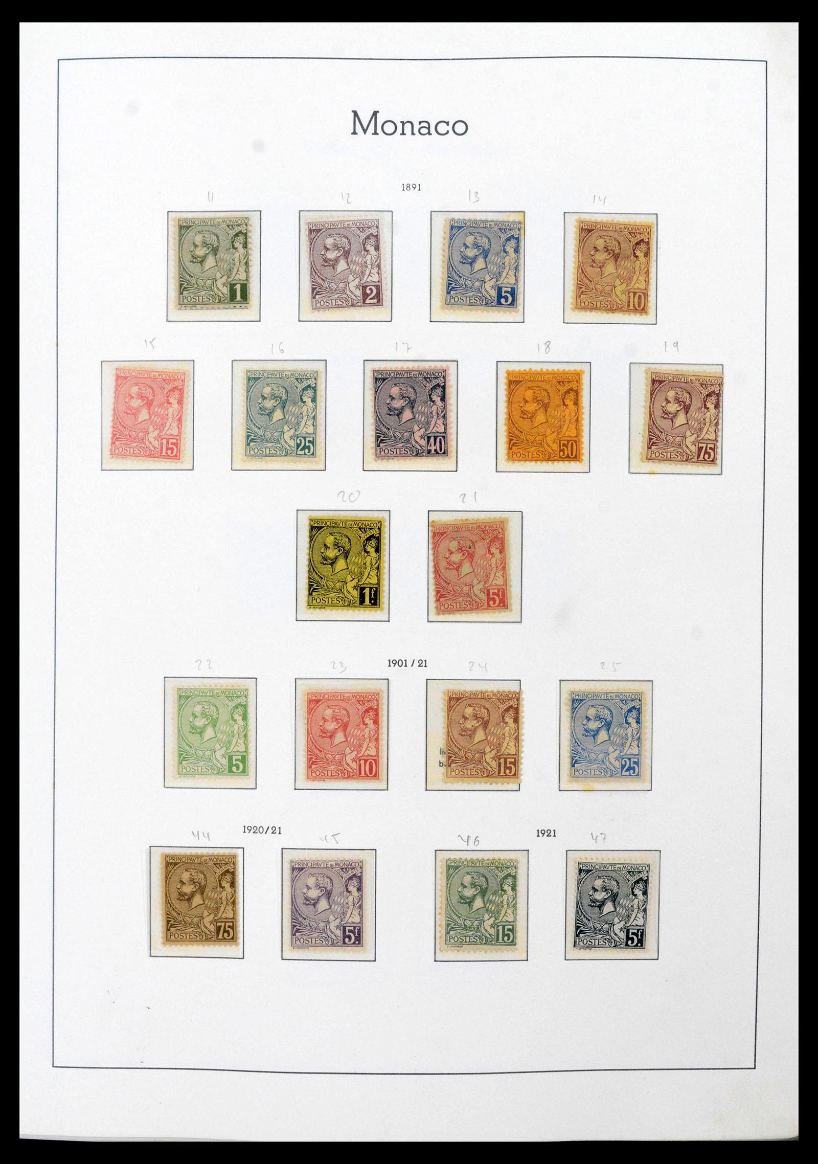 39250 0002 - Postzegelverzameling 39250 Monaco 1885-1995.