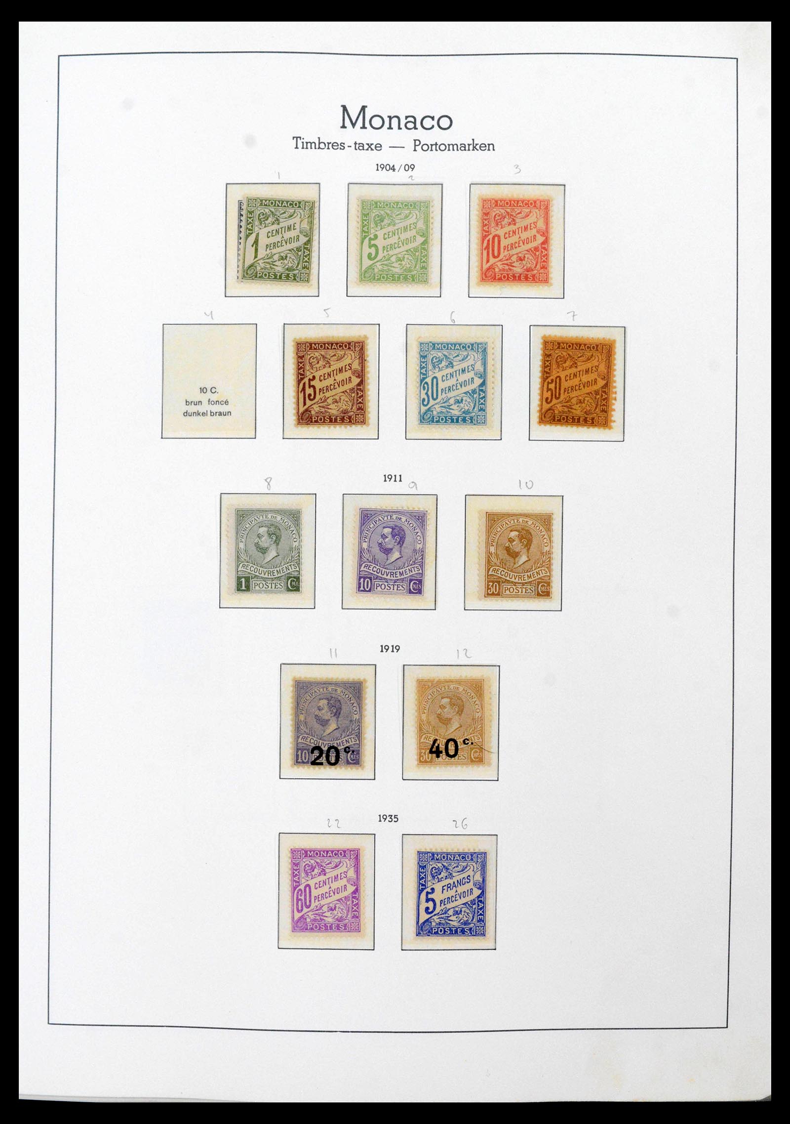 39250 0003 - Postzegelverzameling 39250 Monaco 1885-1995.