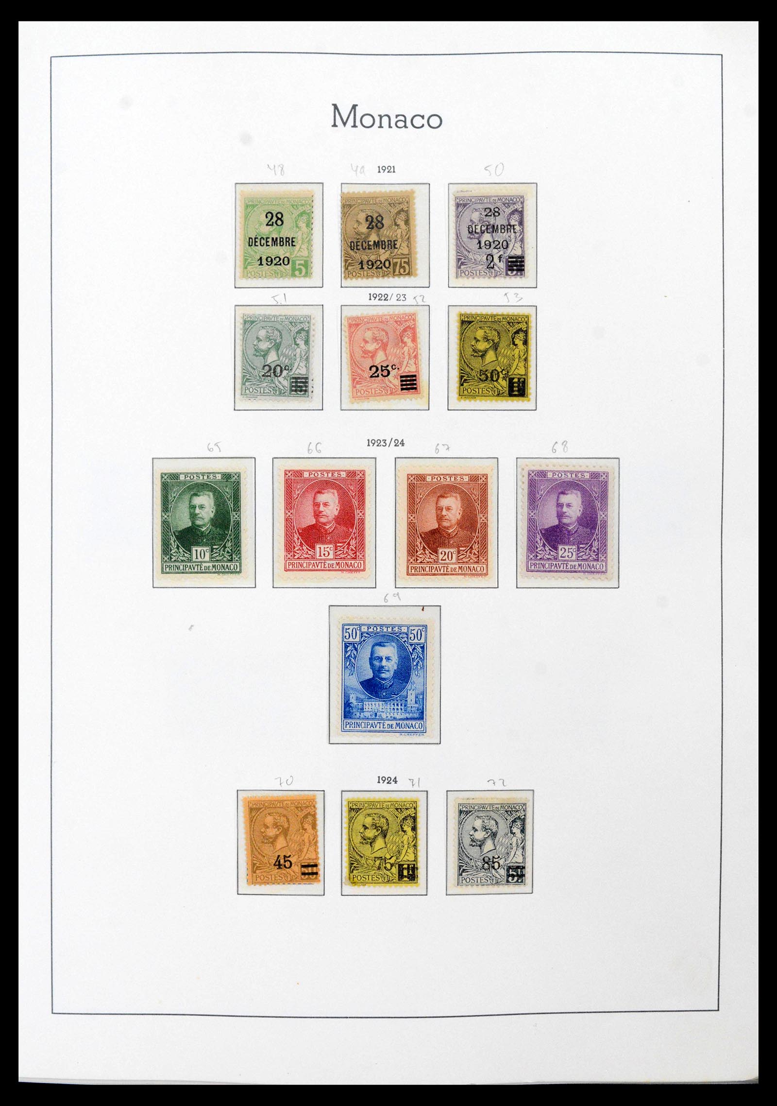 39250 0005 - Postzegelverzameling 39250 Monaco 1885-1995.