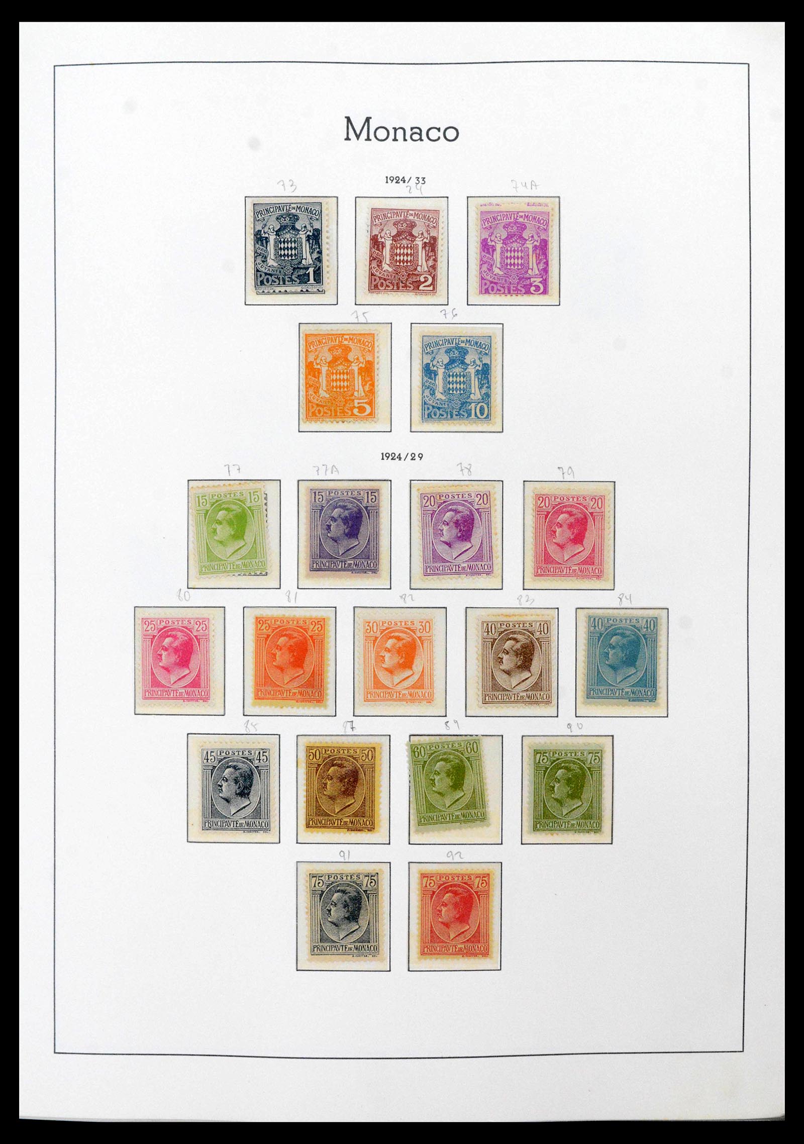 39250 0007 - Postzegelverzameling 39250 Monaco 1885-1995.