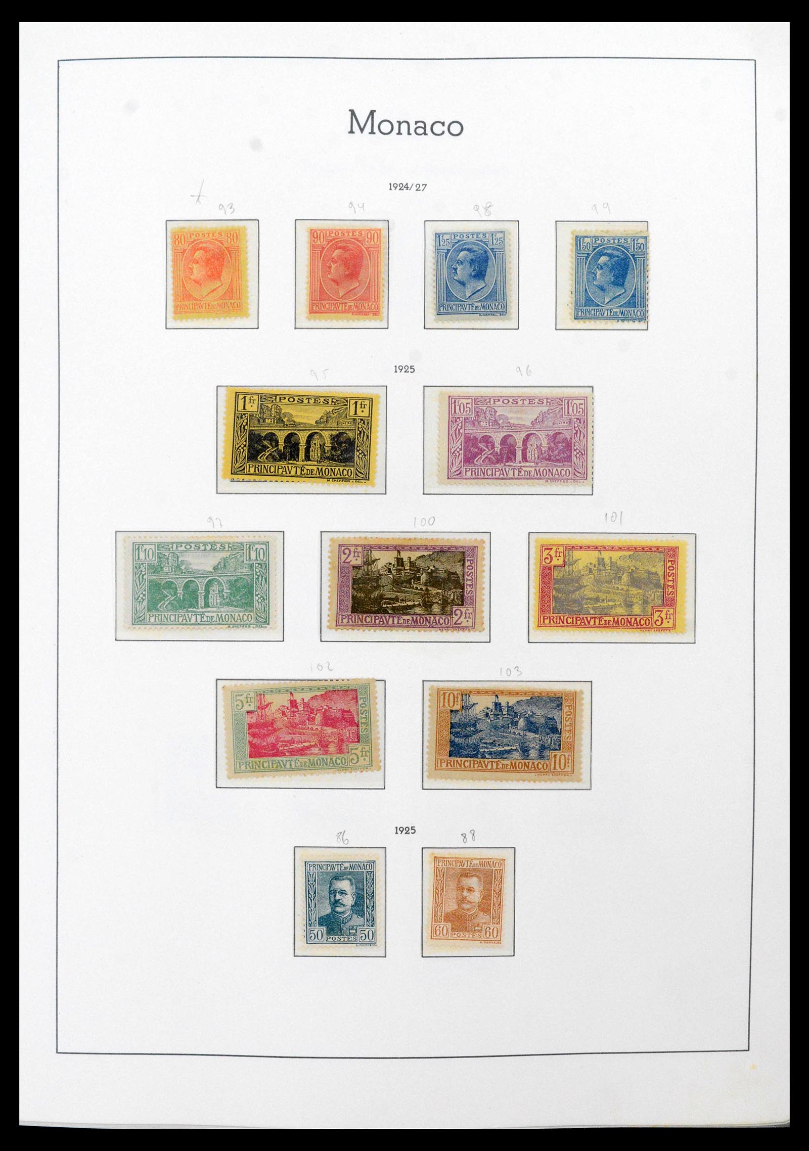 39250 0008 - Postzegelverzameling 39250 Monaco 1885-1995.