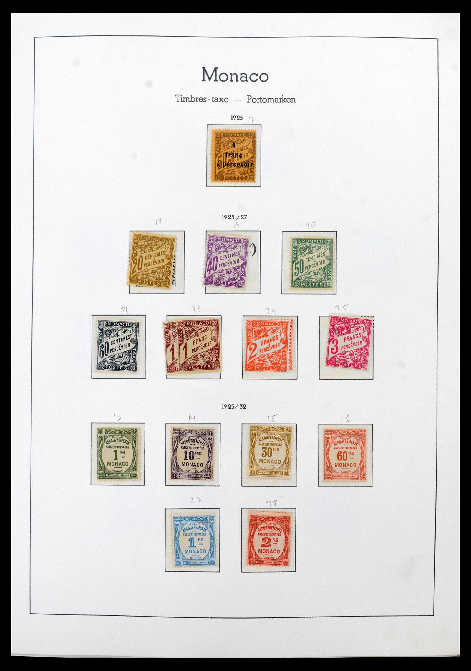 39250 0009 - Postzegelverzameling 39250 Monaco 1885-1995.