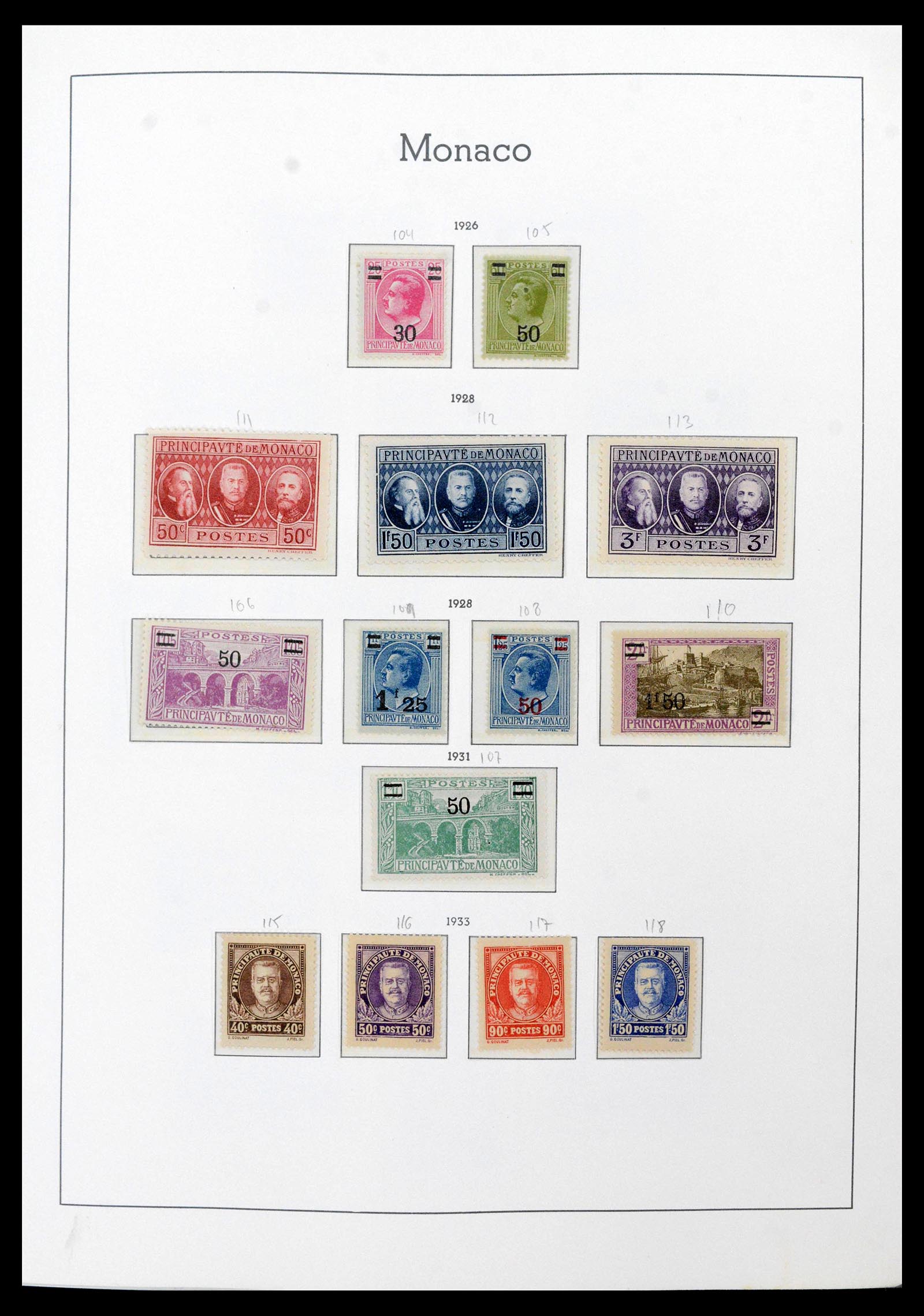 39250 0010 - Postzegelverzameling 39250 Monaco 1885-1995.