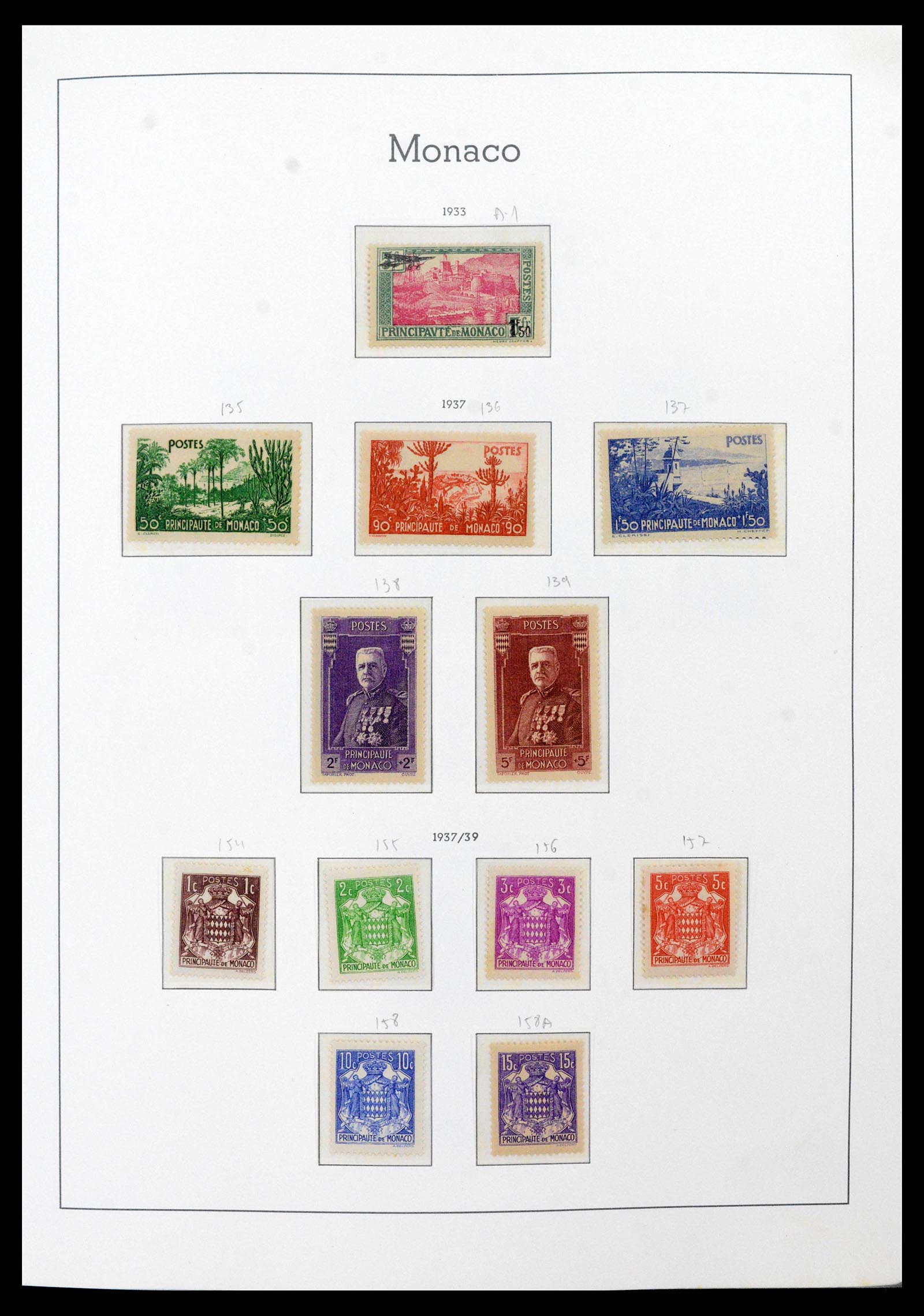 39250 0012 - Postzegelverzameling 39250 Monaco 1885-1995.