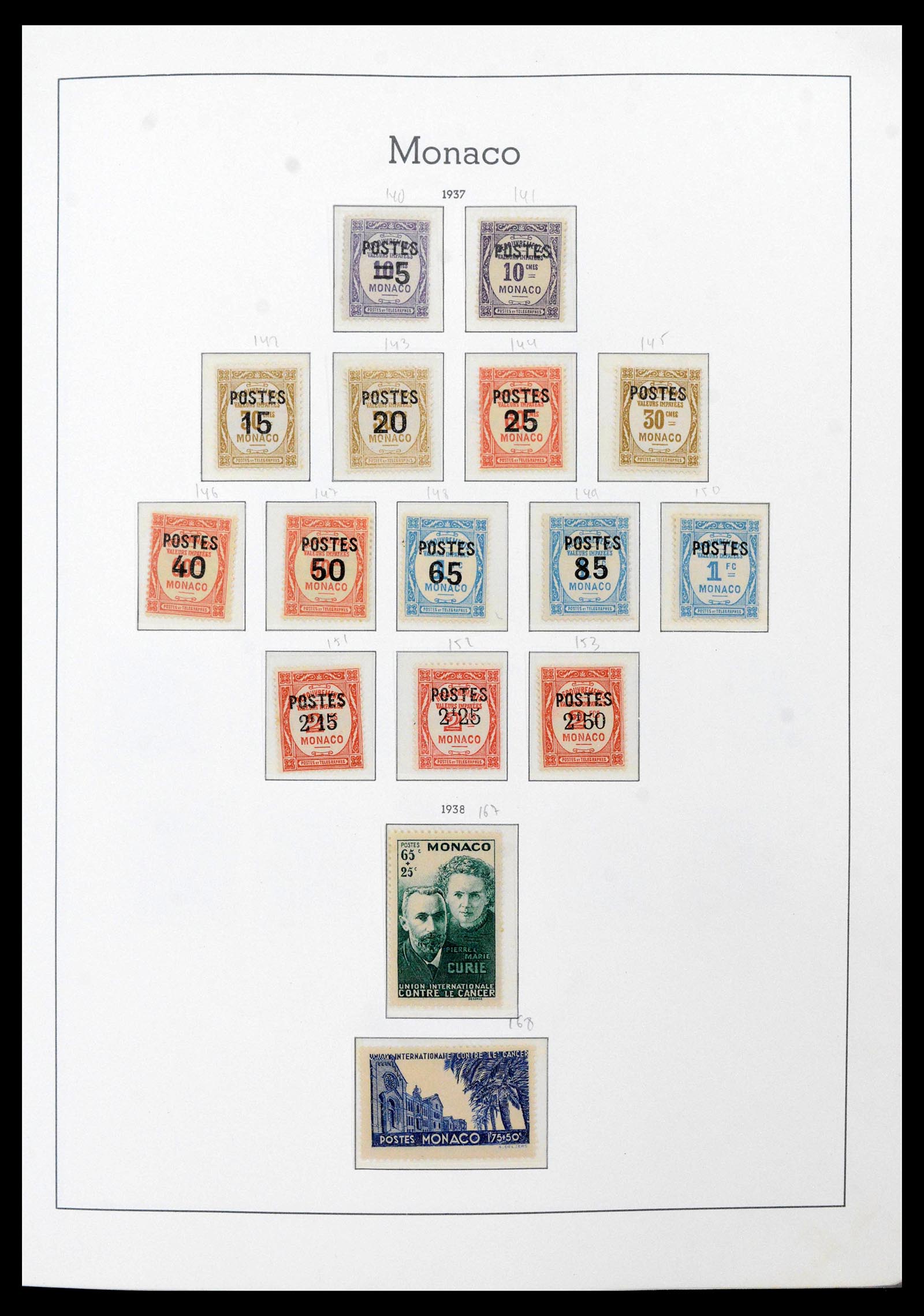 39250 0013 - Postzegelverzameling 39250 Monaco 1885-1995.