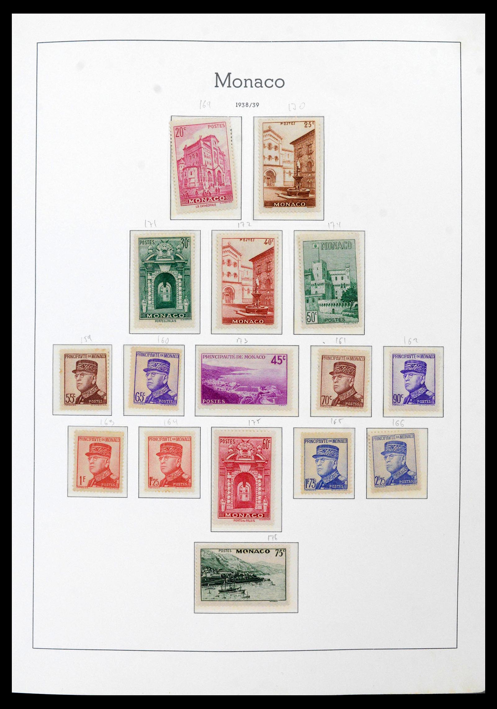 39250 0014 - Postzegelverzameling 39250 Monaco 1885-1995.