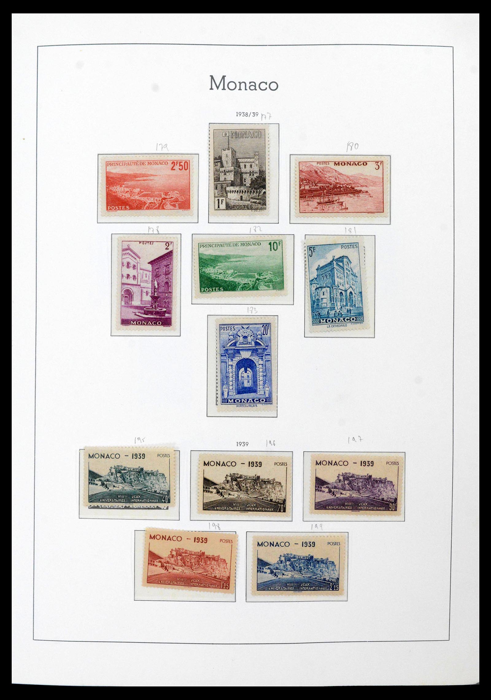 39250 0016 - Postzegelverzameling 39250 Monaco 1885-1995.