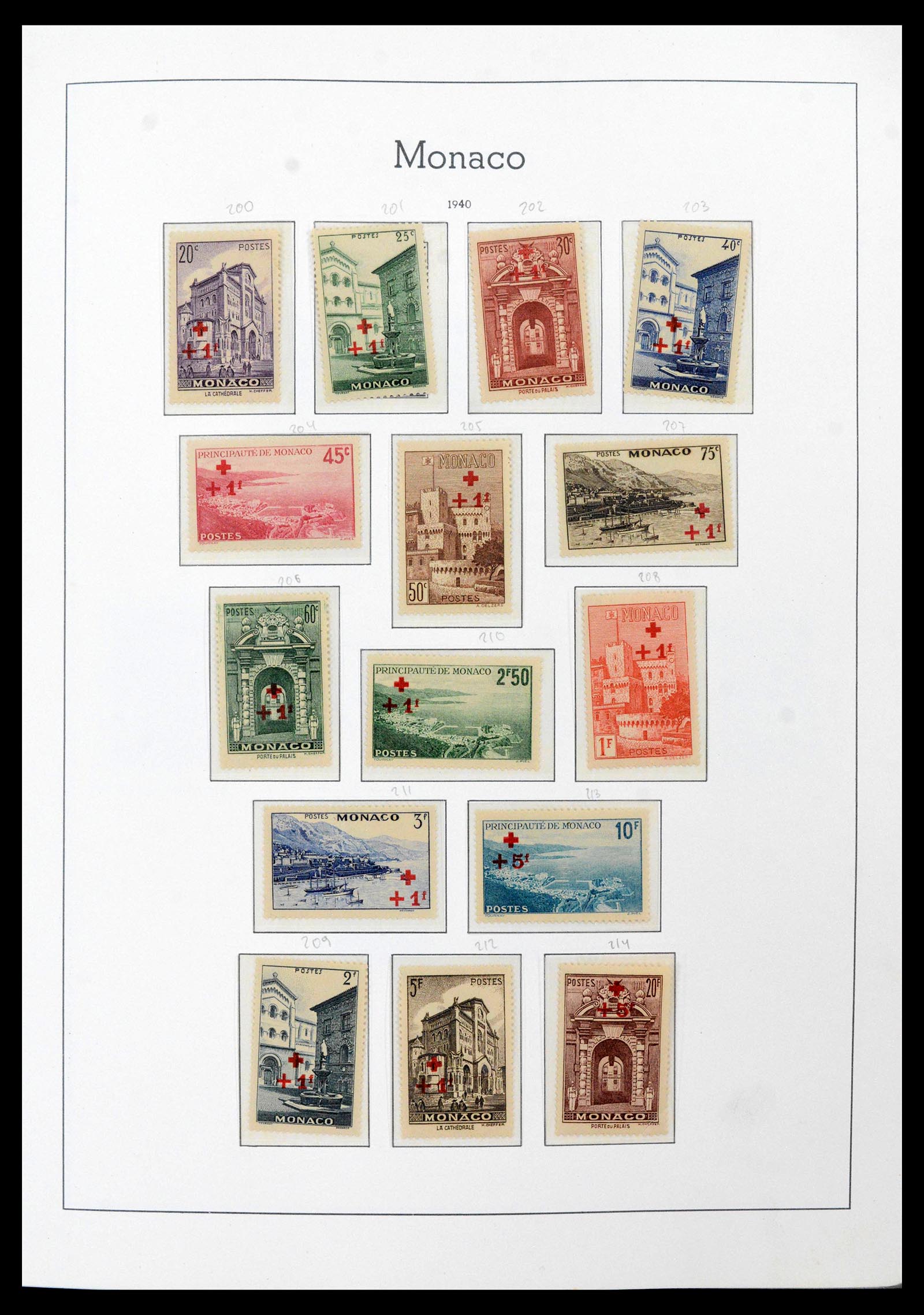 39250 0018 - Postzegelverzameling 39250 Monaco 1885-1995.