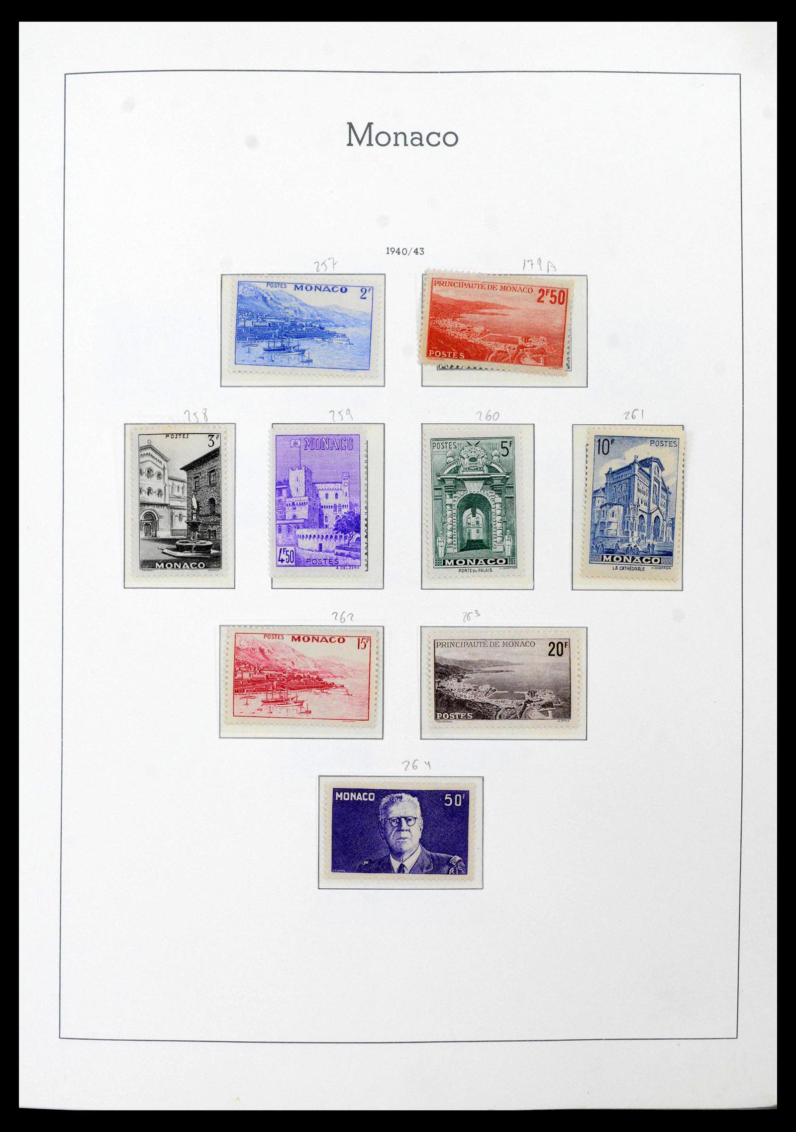 39250 0020 - Postzegelverzameling 39250 Monaco 1885-1995.