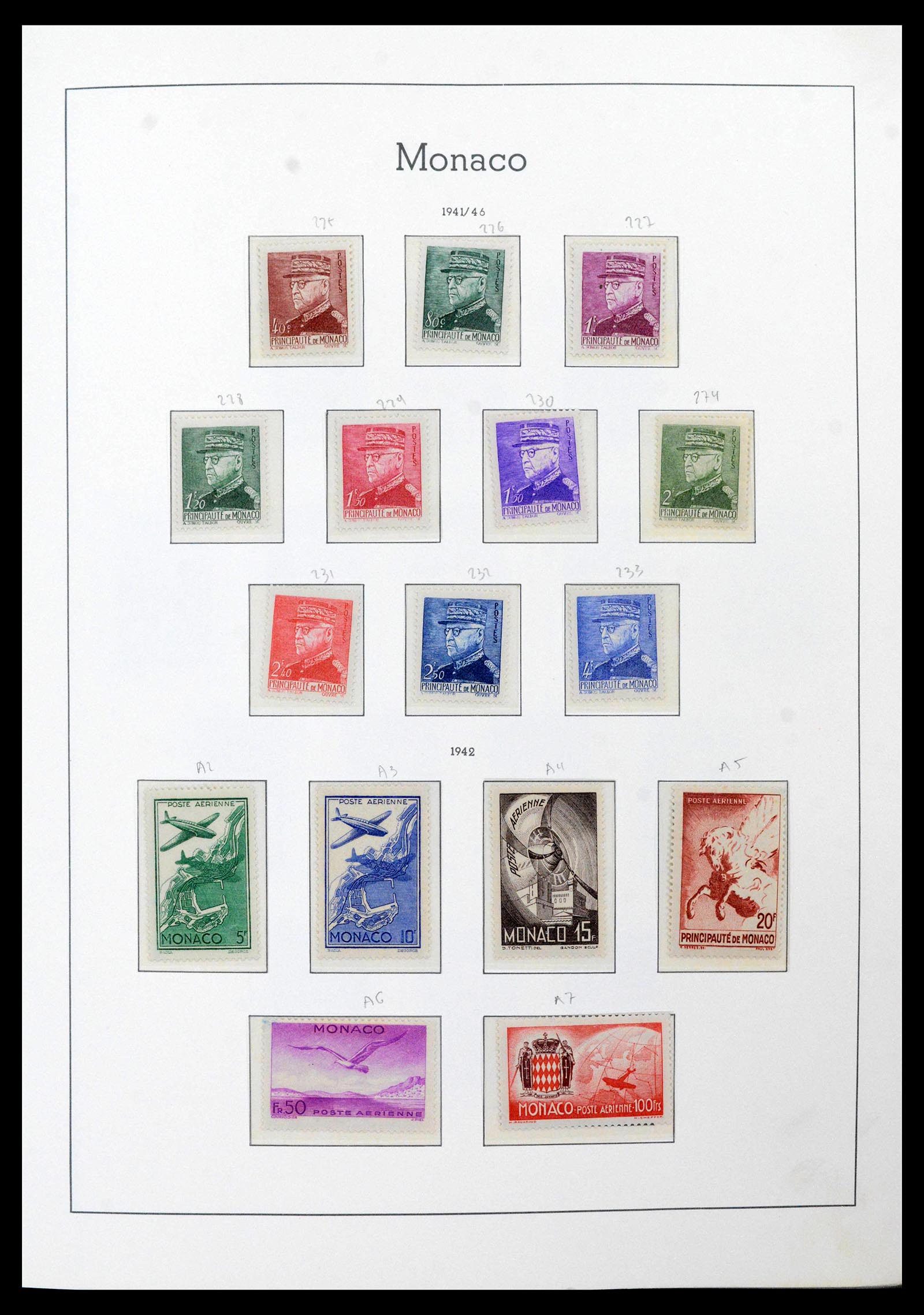 39250 0022 - Postzegelverzameling 39250 Monaco 1885-1995.