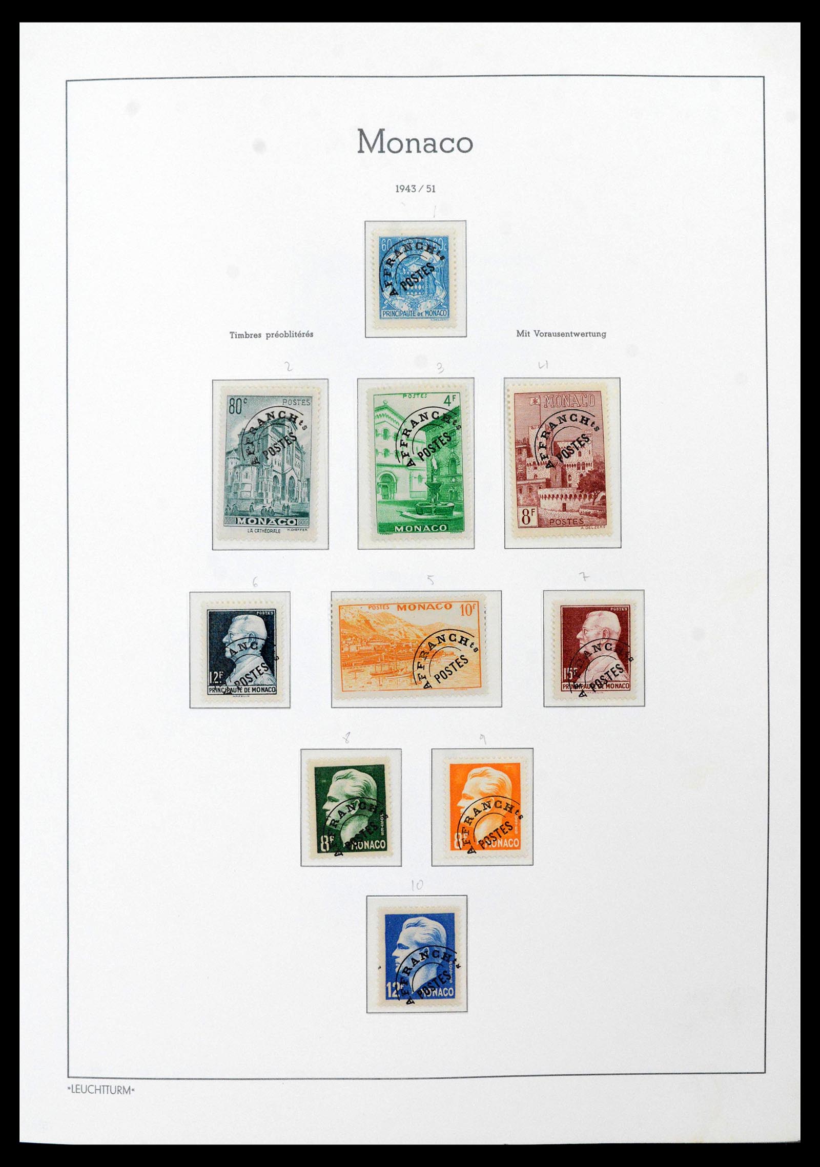 39250 0024 - Postzegelverzameling 39250 Monaco 1885-1995.