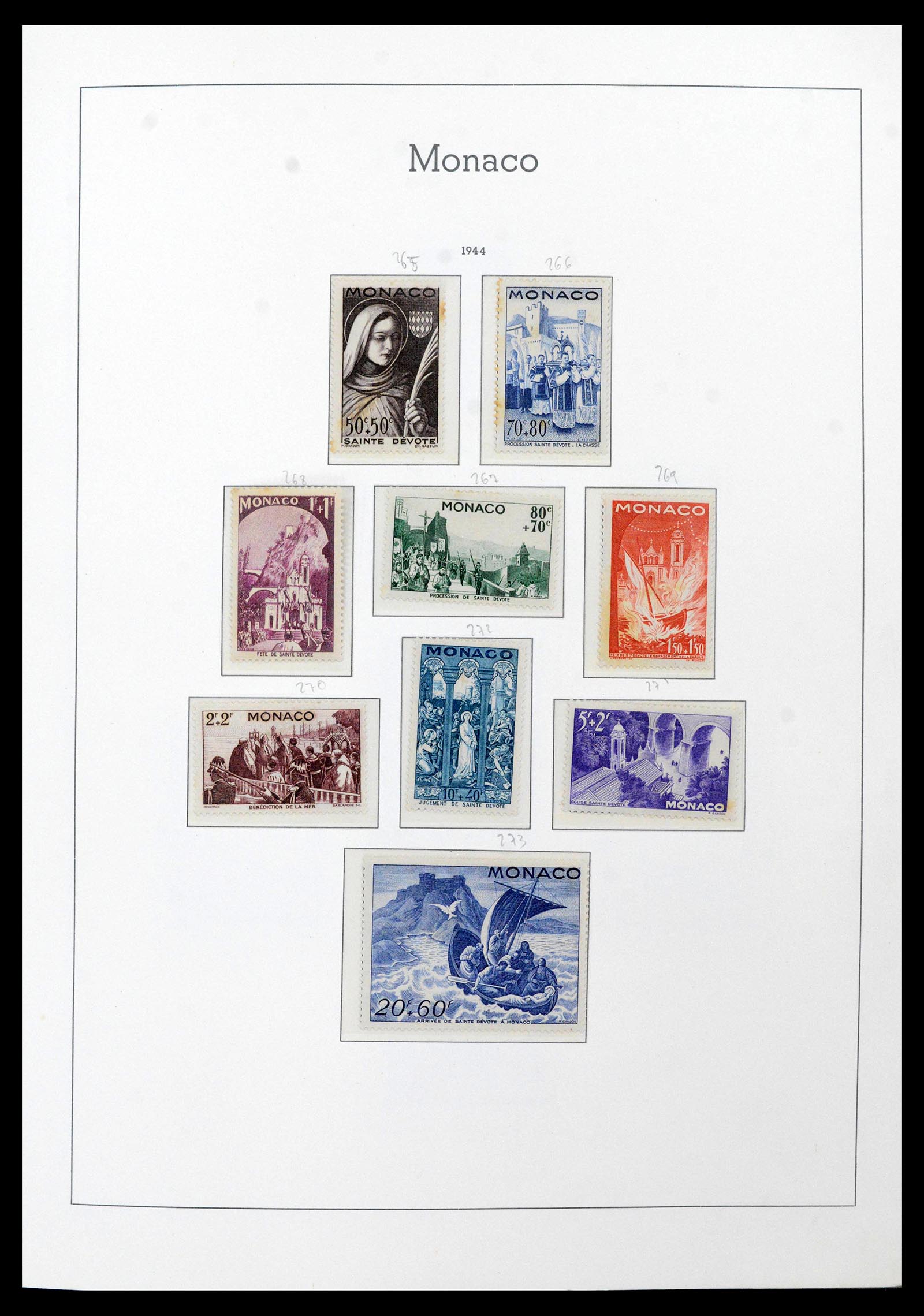 39250 0025 - Postzegelverzameling 39250 Monaco 1885-1995.