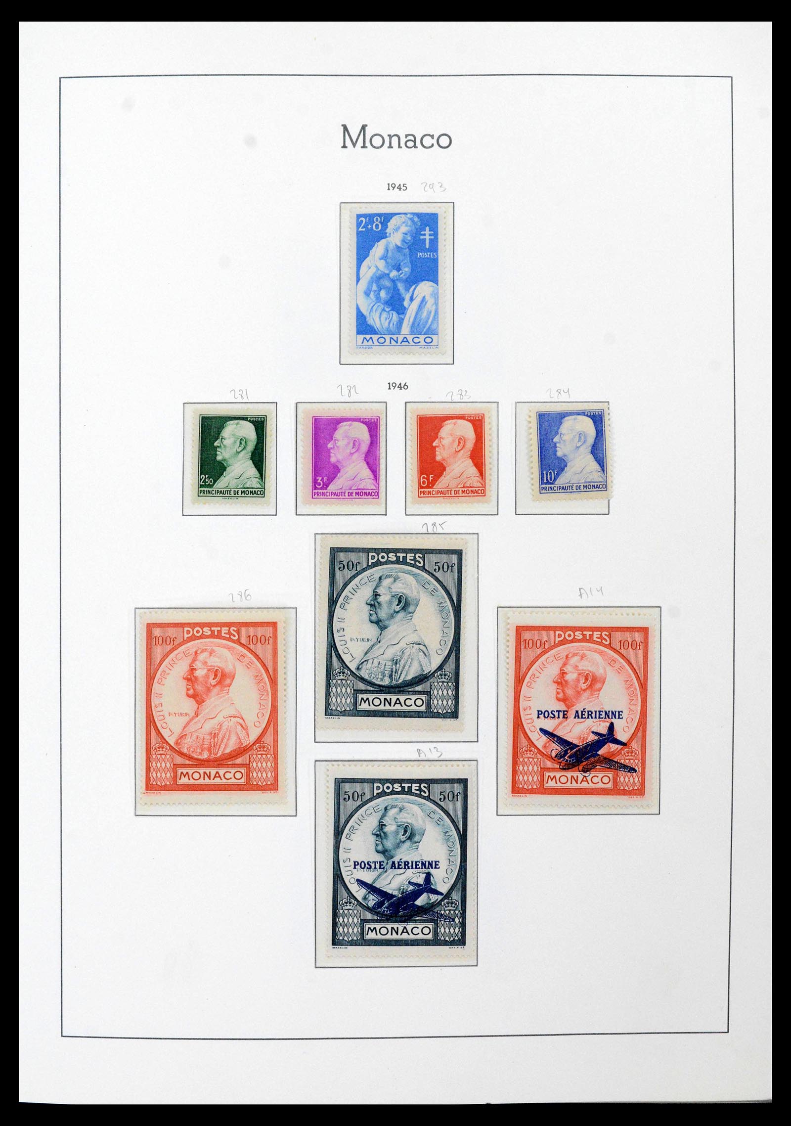 39250 0026 - Postzegelverzameling 39250 Monaco 1885-1995.