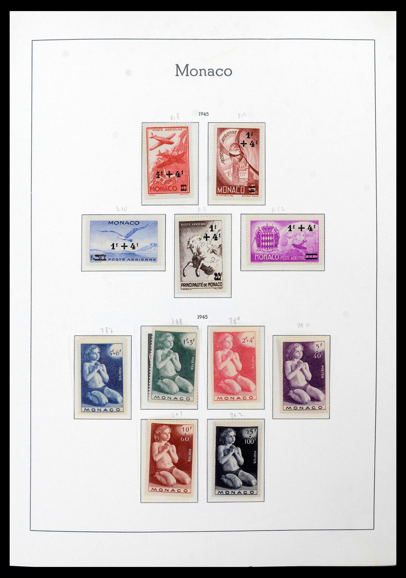 39250 0027 - Postzegelverzameling 39250 Monaco 1885-1995.