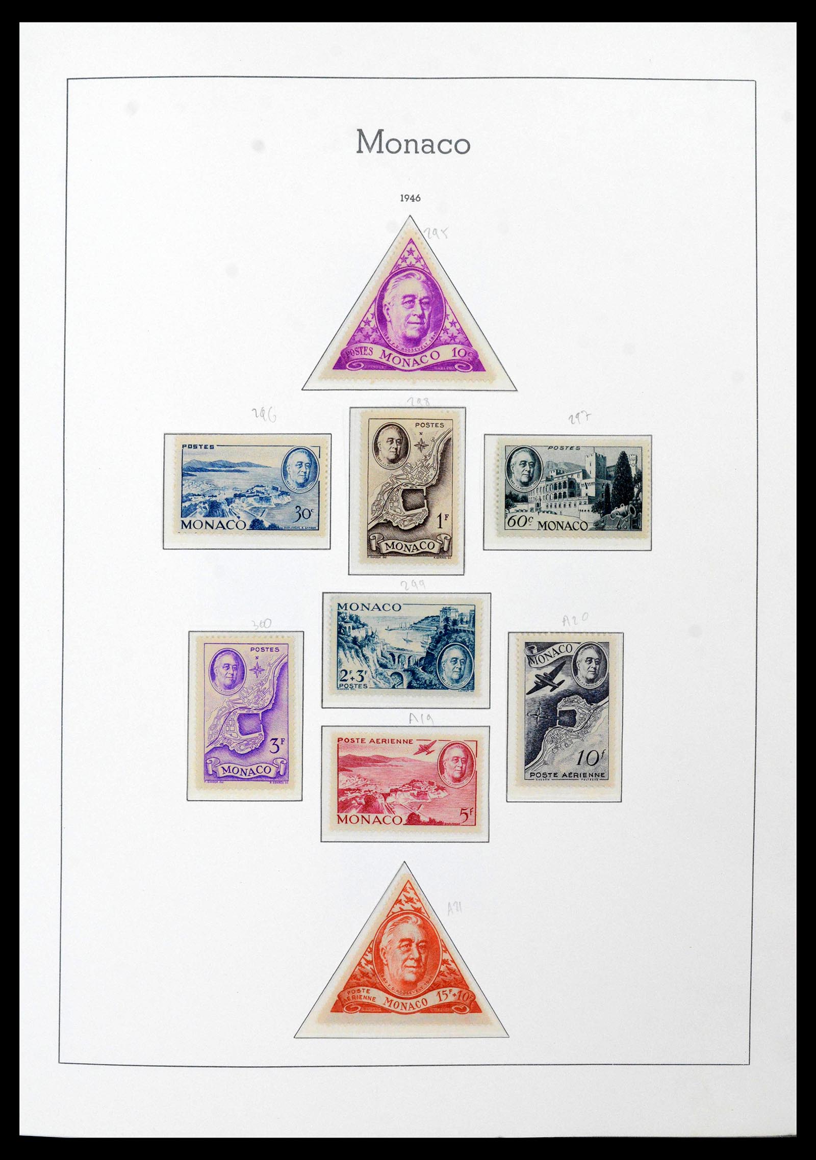 39250 0028 - Postzegelverzameling 39250 Monaco 1885-1995.