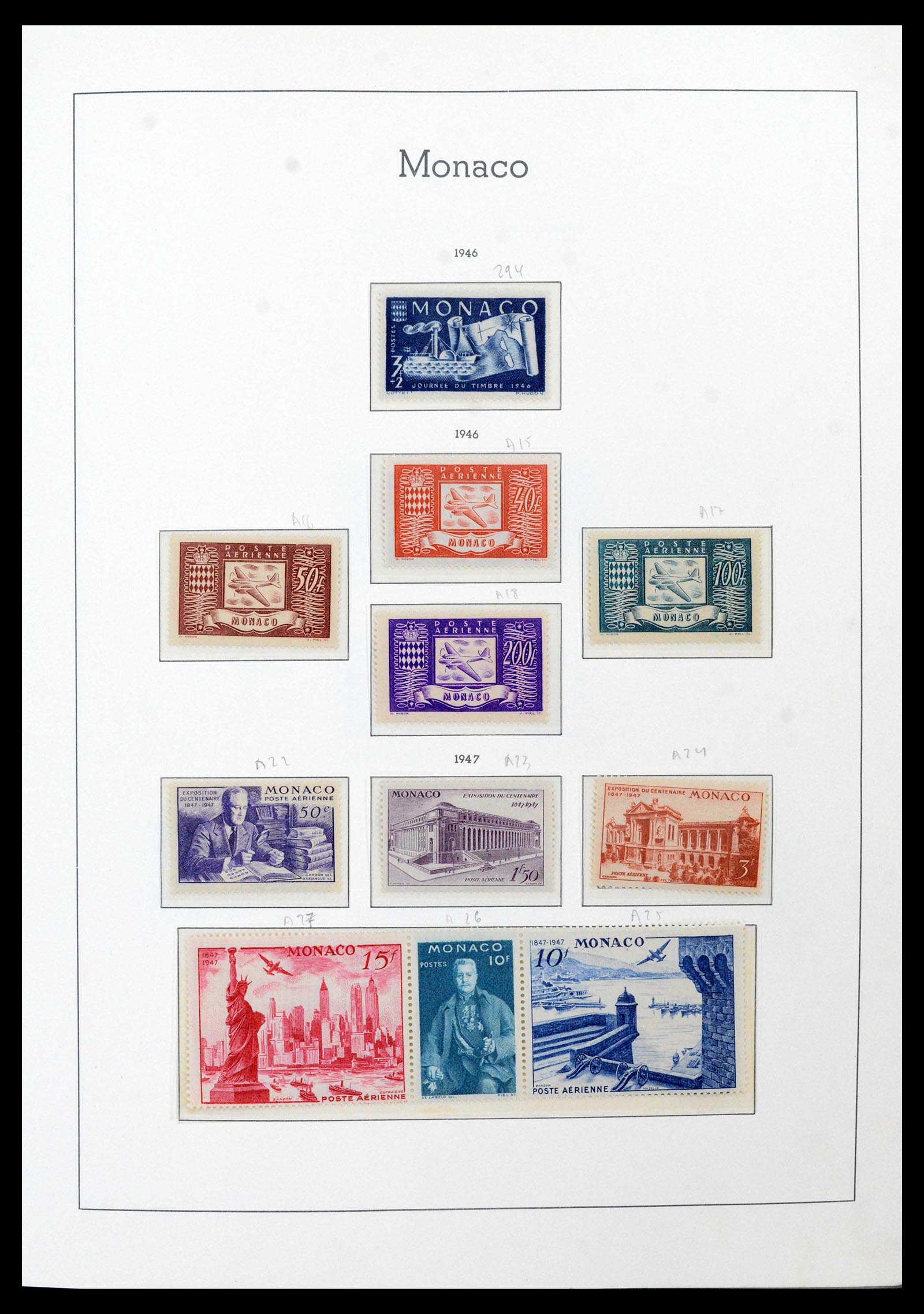 39250 0030 - Postzegelverzameling 39250 Monaco 1885-1995.