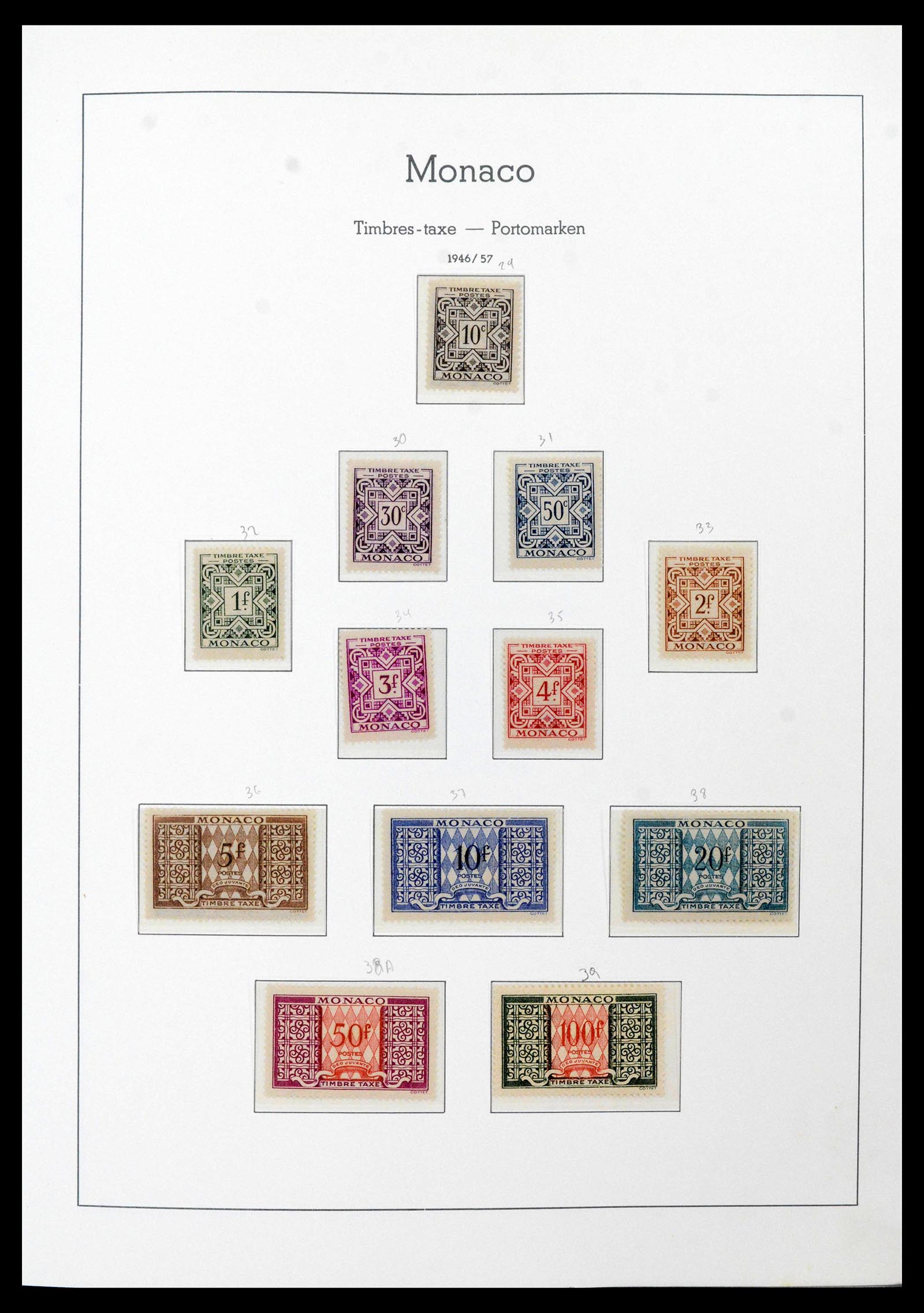39250 0031 - Postzegelverzameling 39250 Monaco 1885-1995.
