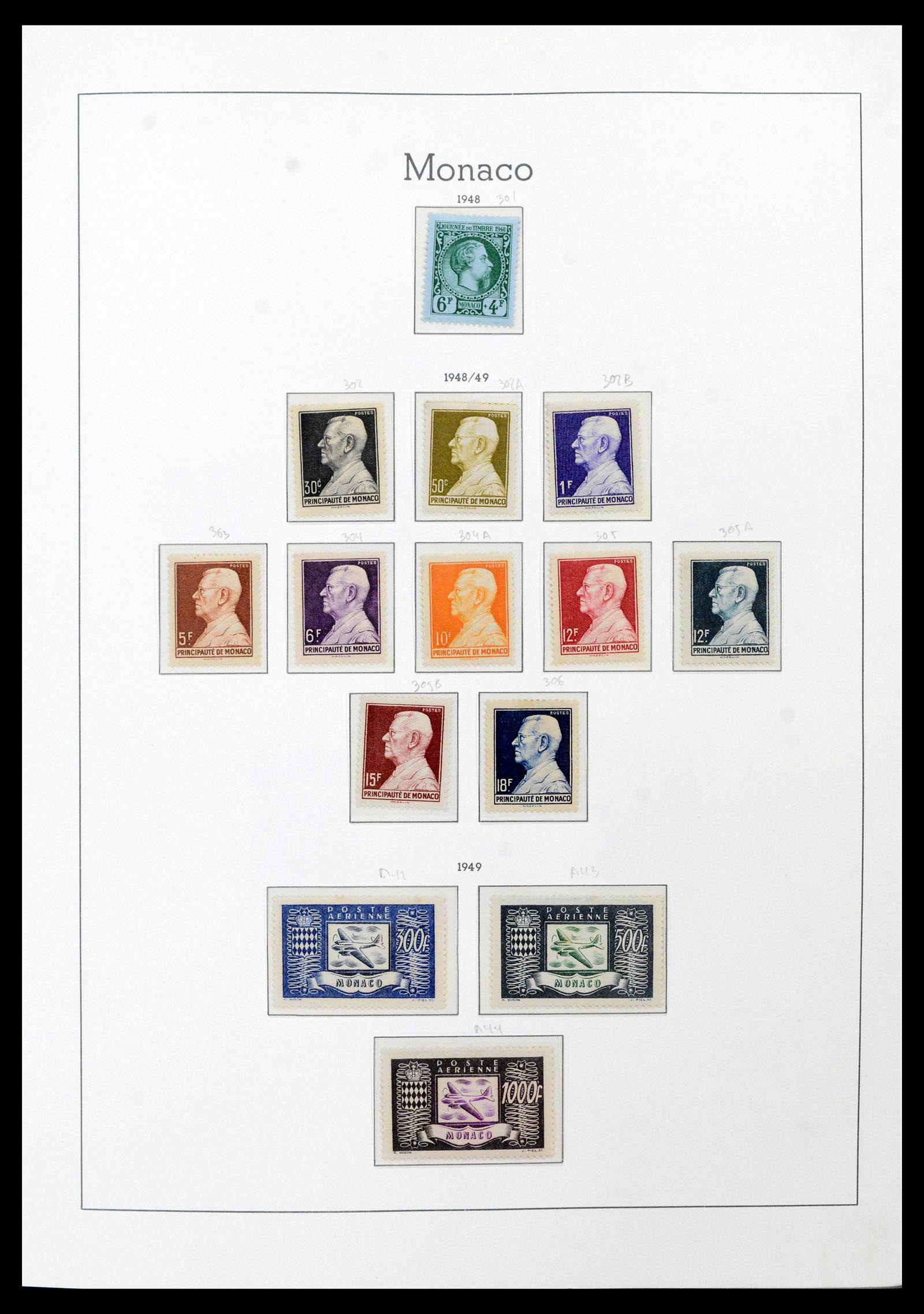 39250 0033 - Postzegelverzameling 39250 Monaco 1885-1995.