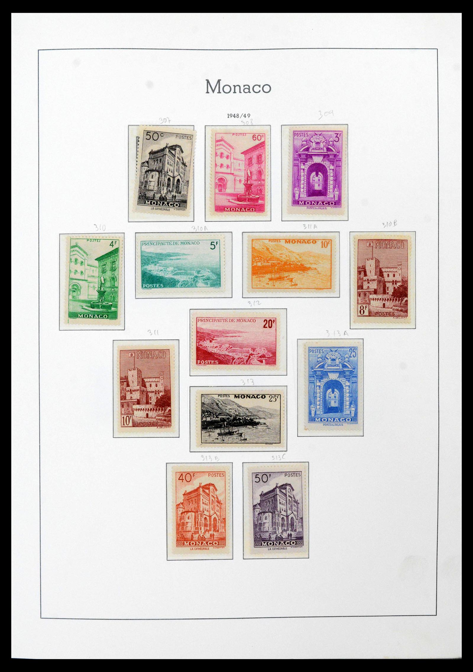 39250 0036 - Postzegelverzameling 39250 Monaco 1885-1995.