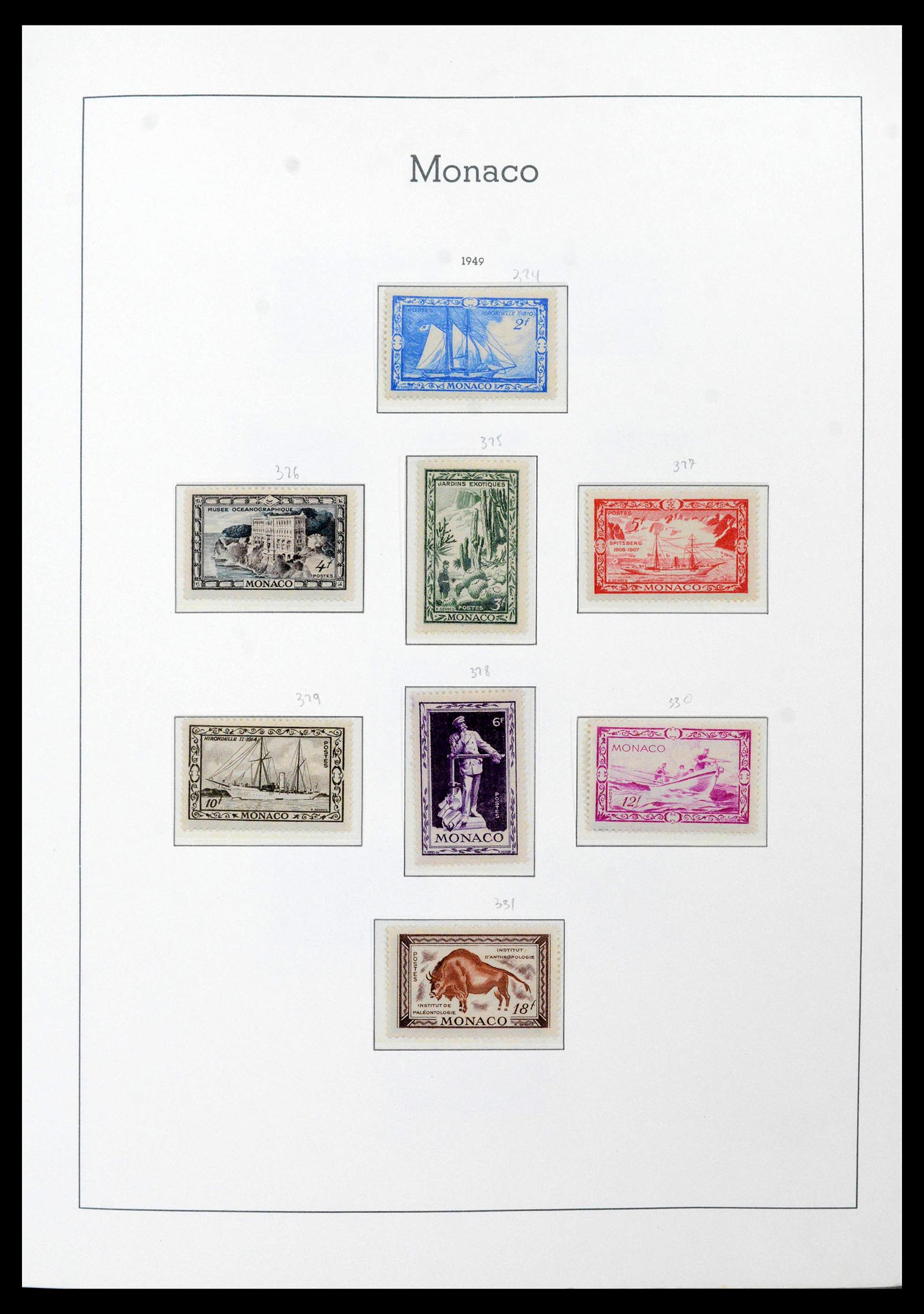 39250 0037 - Postzegelverzameling 39250 Monaco 1885-1995.