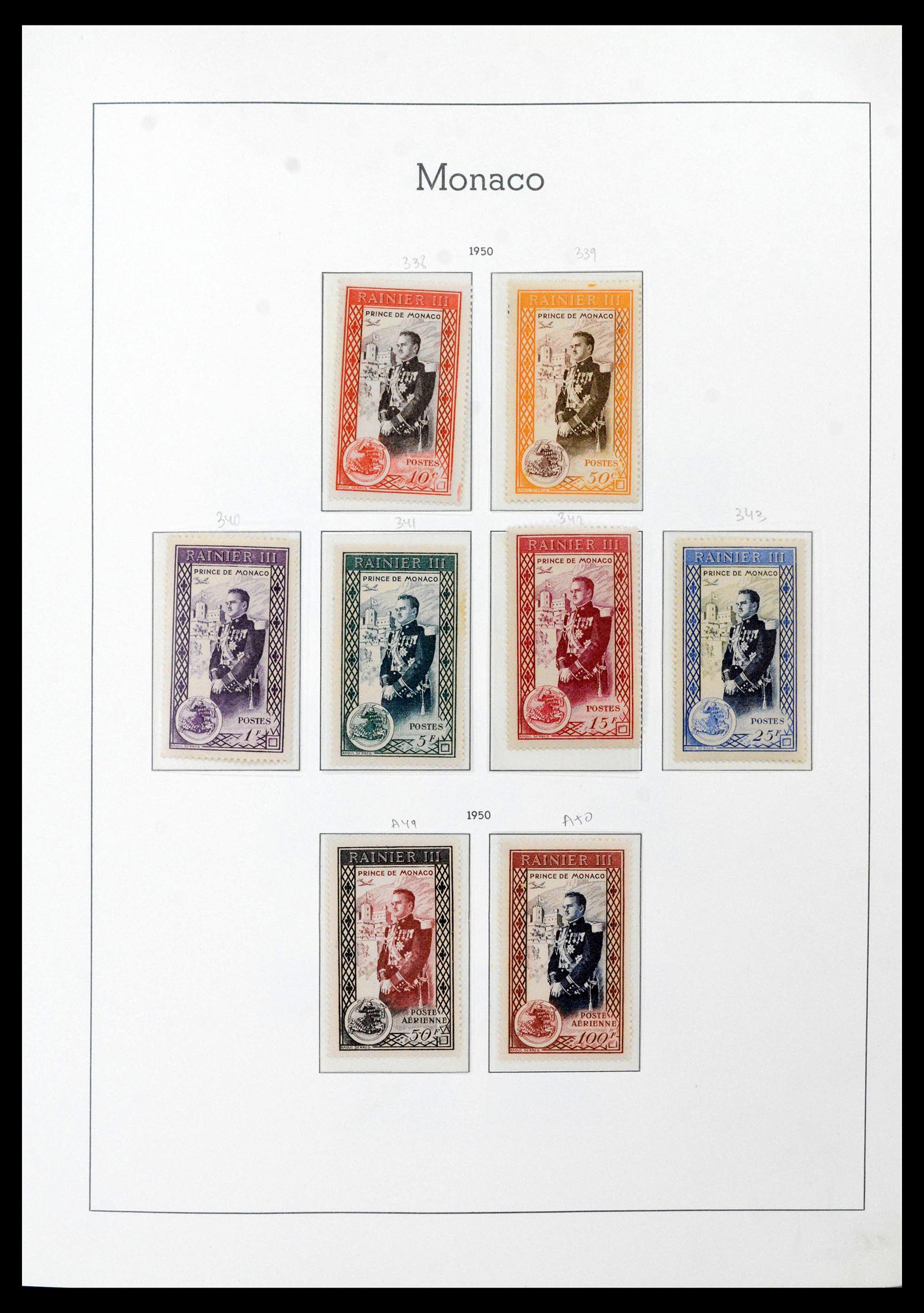 39250 0042 - Postzegelverzameling 39250 Monaco 1885-1995.