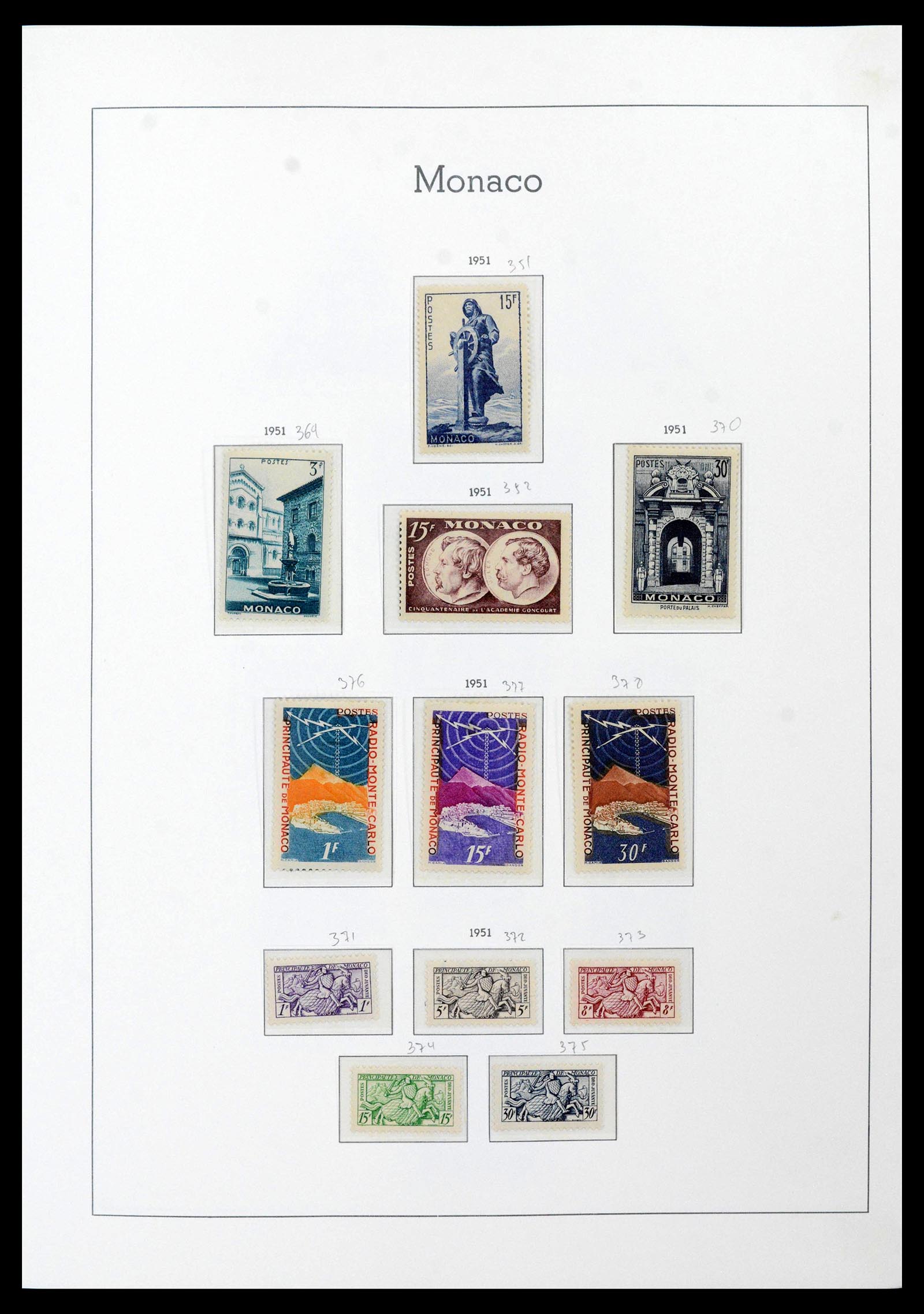 39250 0043 - Postzegelverzameling 39250 Monaco 1885-1995.