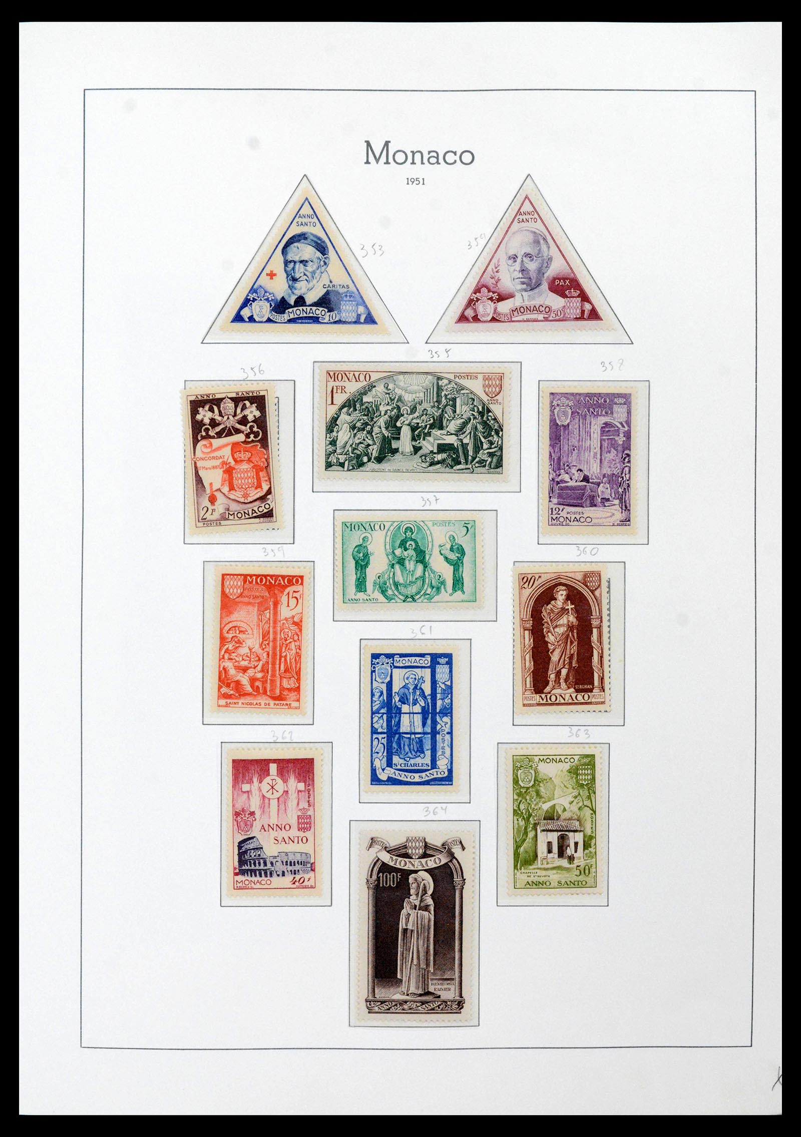 39250 0044 - Postzegelverzameling 39250 Monaco 1885-1995.