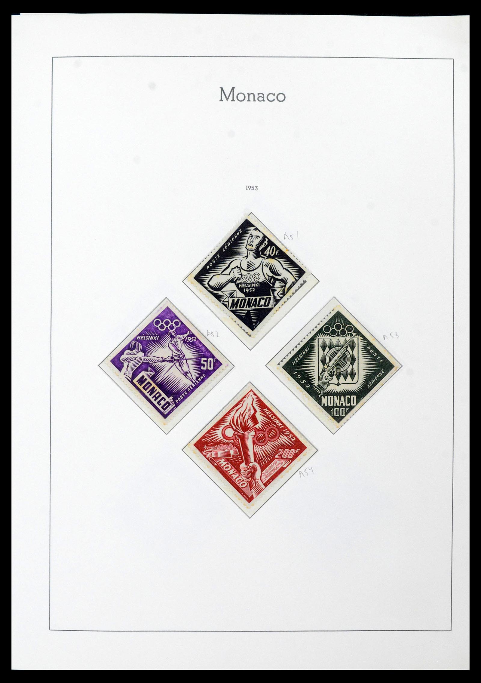 39250 0048 - Postzegelverzameling 39250 Monaco 1885-1995.
