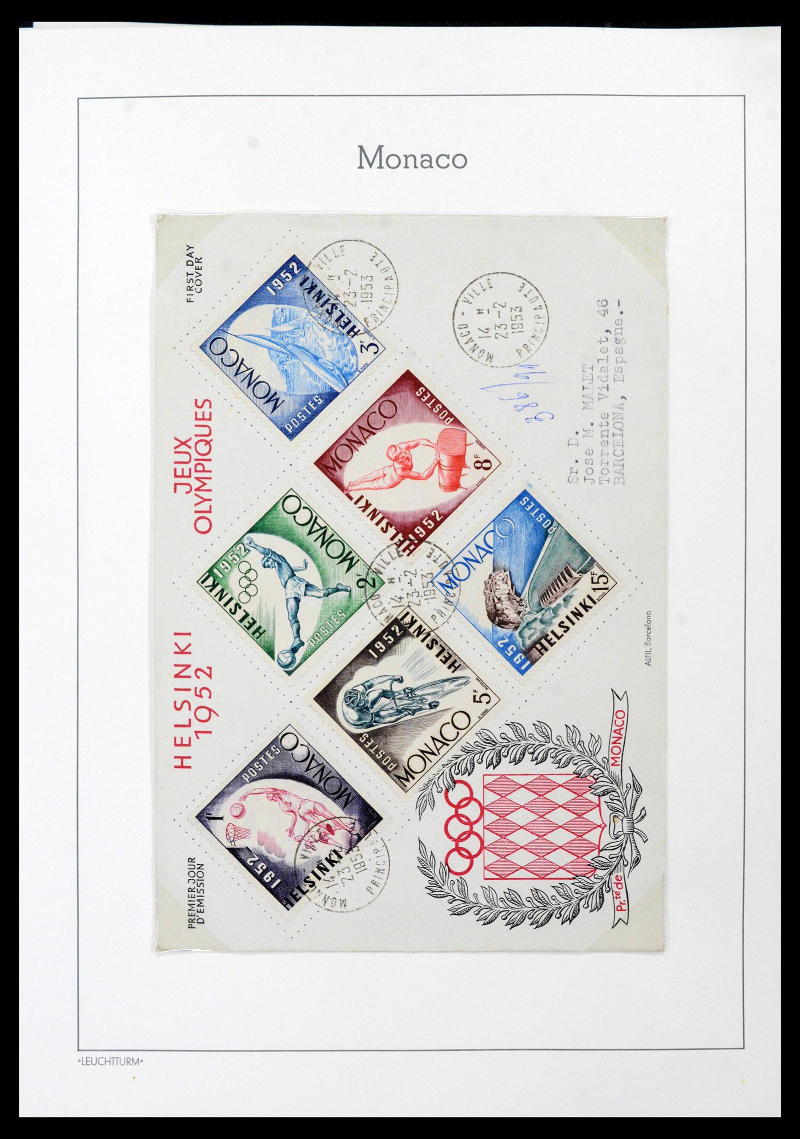 39250 0050 - Postzegelverzameling 39250 Monaco 1885-1995.