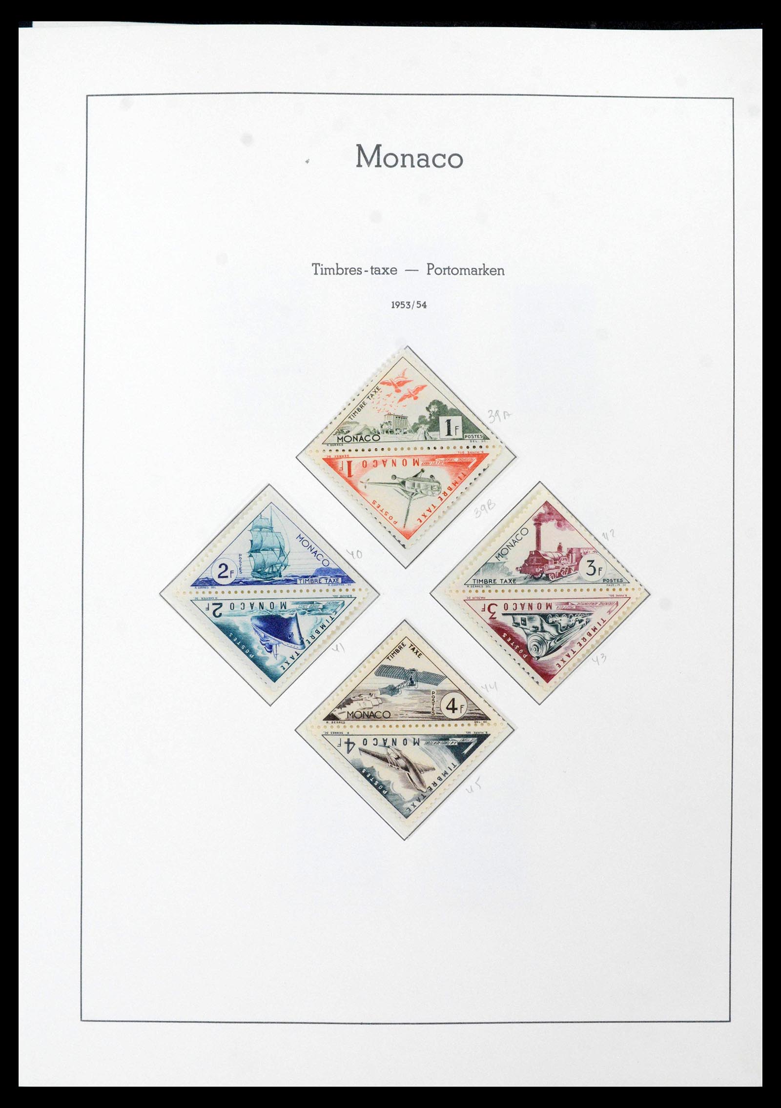 39250 0052 - Postzegelverzameling 39250 Monaco 1885-1995.