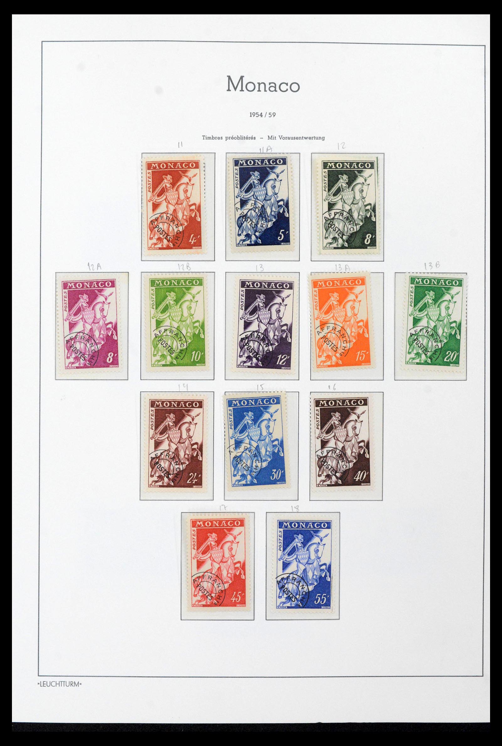 39250 0055 - Postzegelverzameling 39250 Monaco 1885-1995.