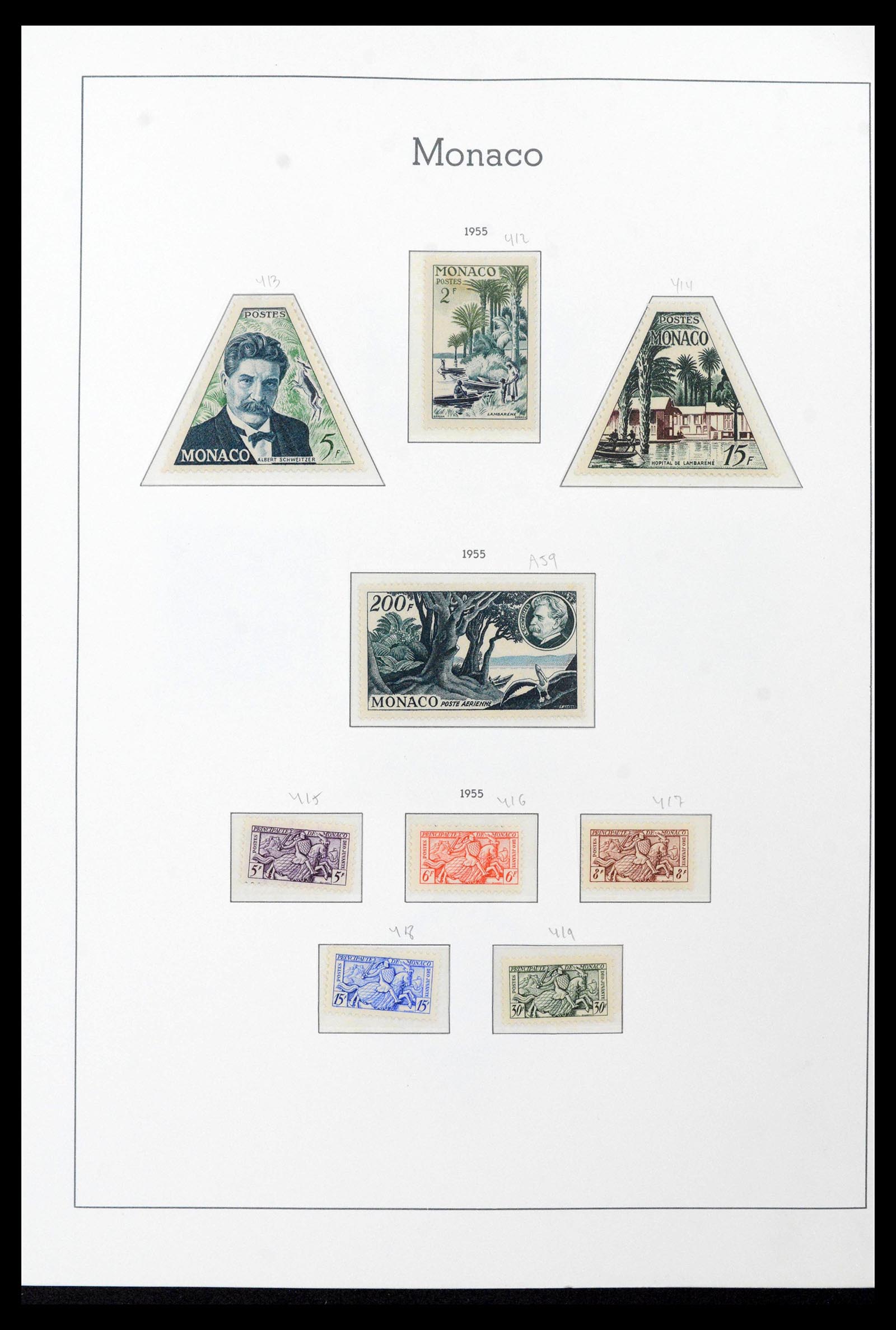 39250 0057 - Postzegelverzameling 39250 Monaco 1885-1995.